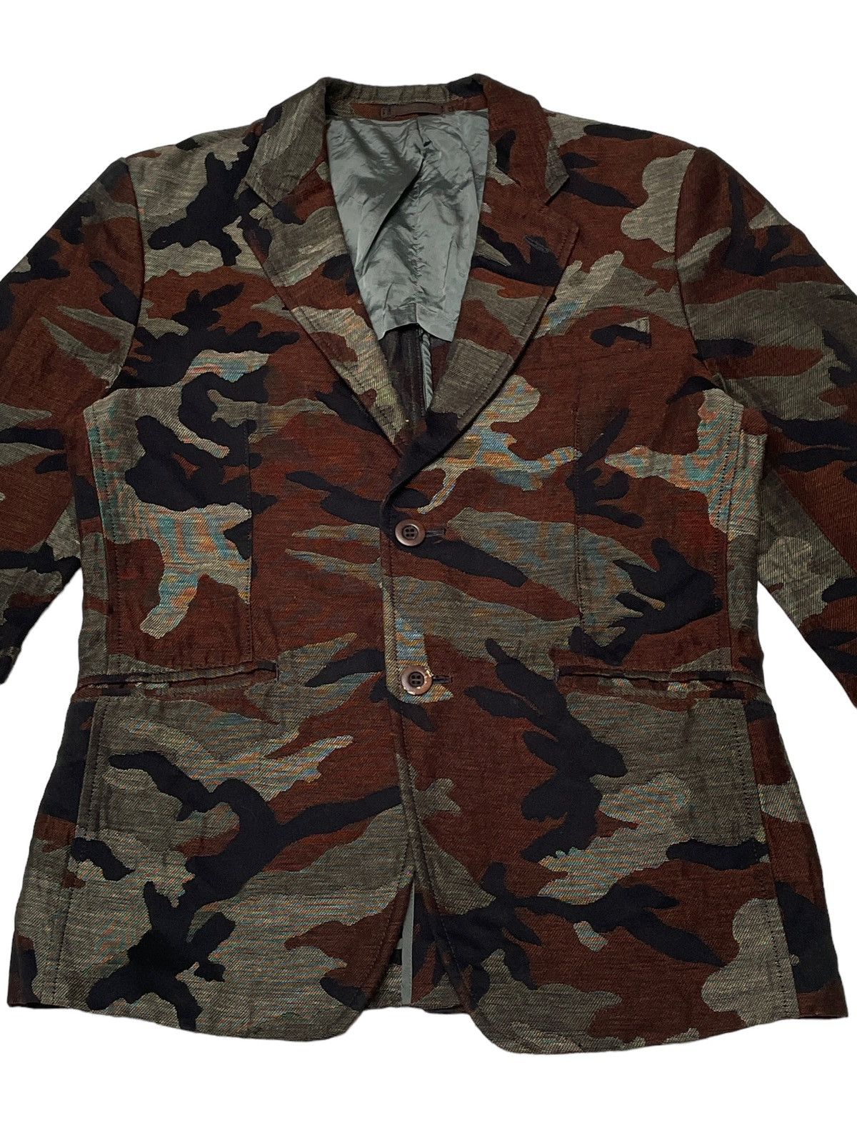 Comme des Garcons × Japanese Brand × Vintage Vintage Comme Des Garcons Homme Camouflage Jacket 2000s Size US S / EU 44-46 / 1 - 3 Thumbnail