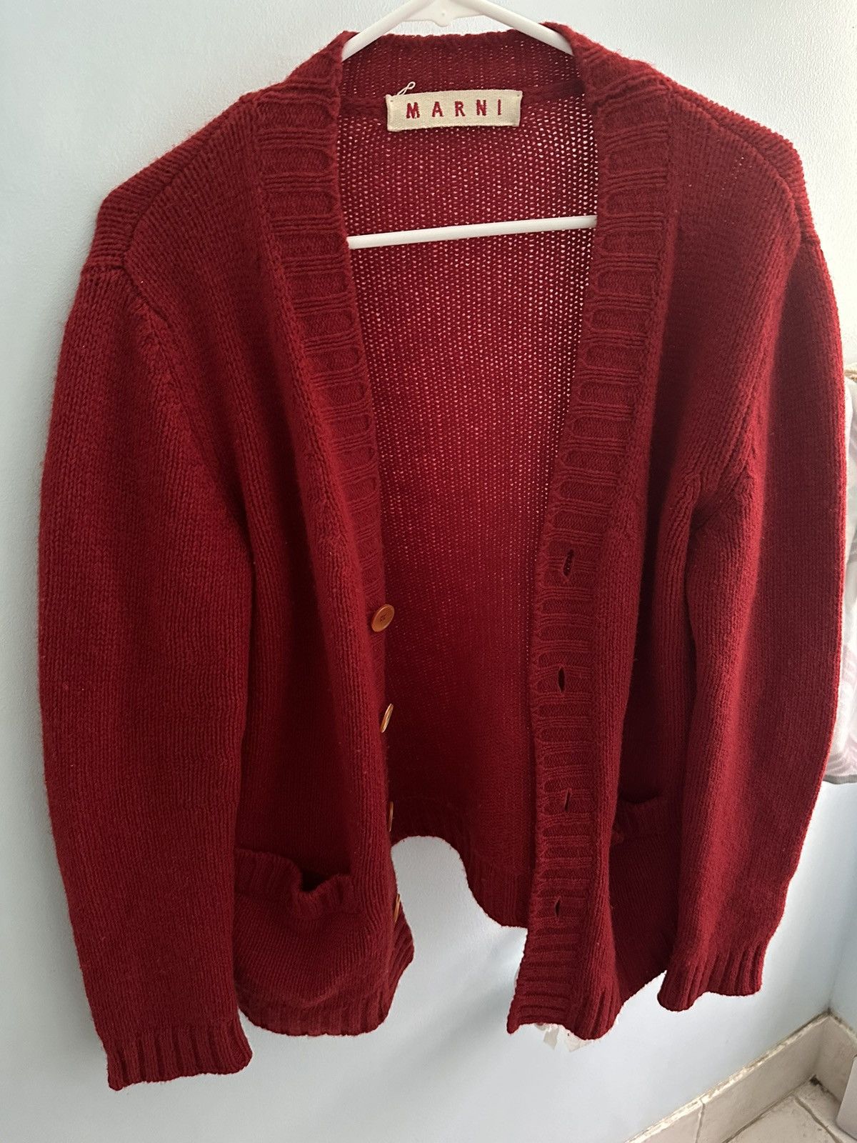 Pre-owned Marni Red Cardigan