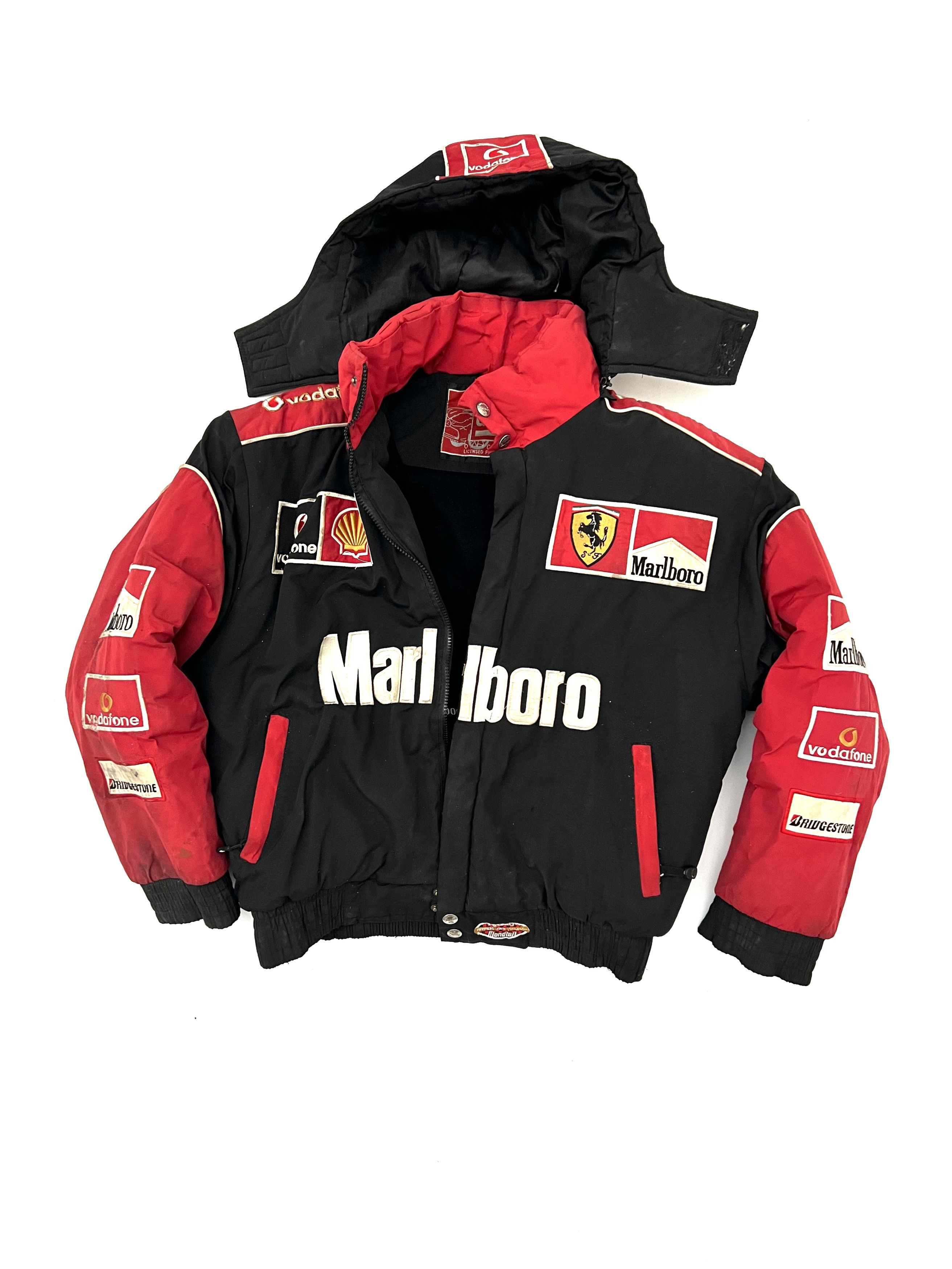 Marlboro Vintage Racing Racer Embroidered F1 Ferrari Jacket