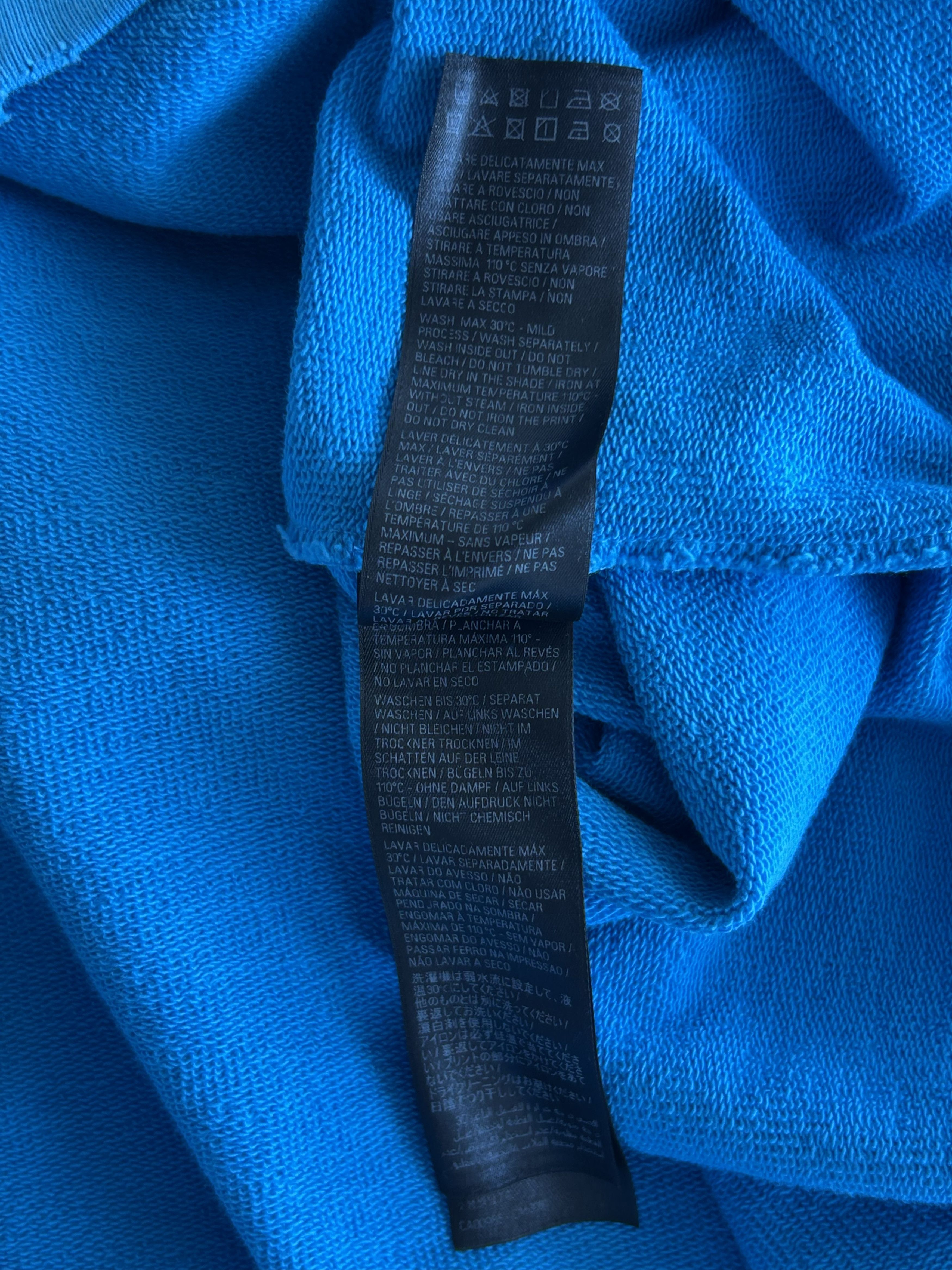 Balenciaga Balenciaga Blue & White Campaign Logo Hoodie Size US XXL / EU 58 / 5 - 5 Thumbnail