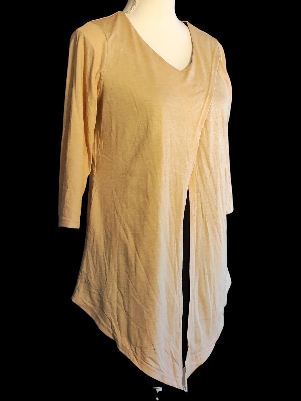 Aria Aria Handmade Norma Tunic With V-Neck 3/4 Sleeve Top Size M / US 6-8 / IT 42-44 - 4 Thumbnail