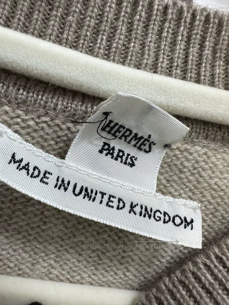 Hermes Hermes Cashmere knit sweater with beige and camel color co Size XS / US 0-2 / IT 36-38 - 3 Thumbnail