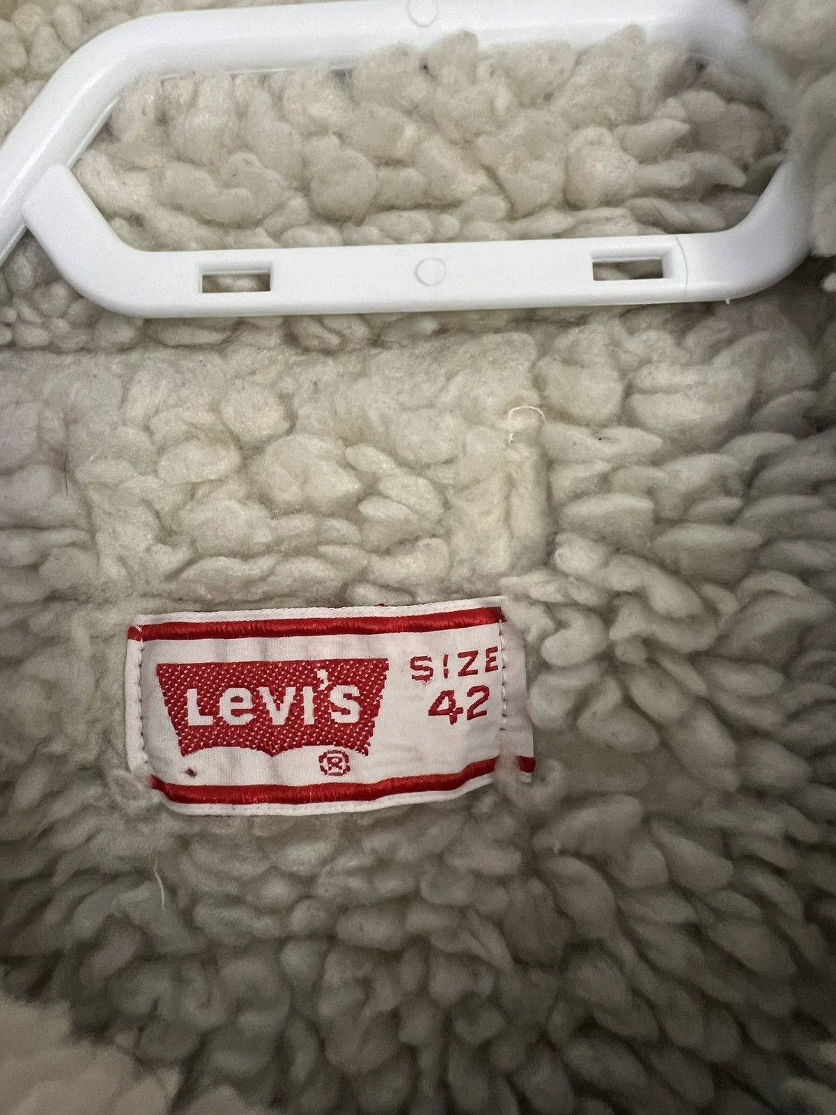Levi's × Levi's Vintage Clothing × Vintage Rare Vintage Levis Sherpa Trucker Jacket Orange Tag 70s Size US L / EU 52-54 / 3 - 3 Thumbnail