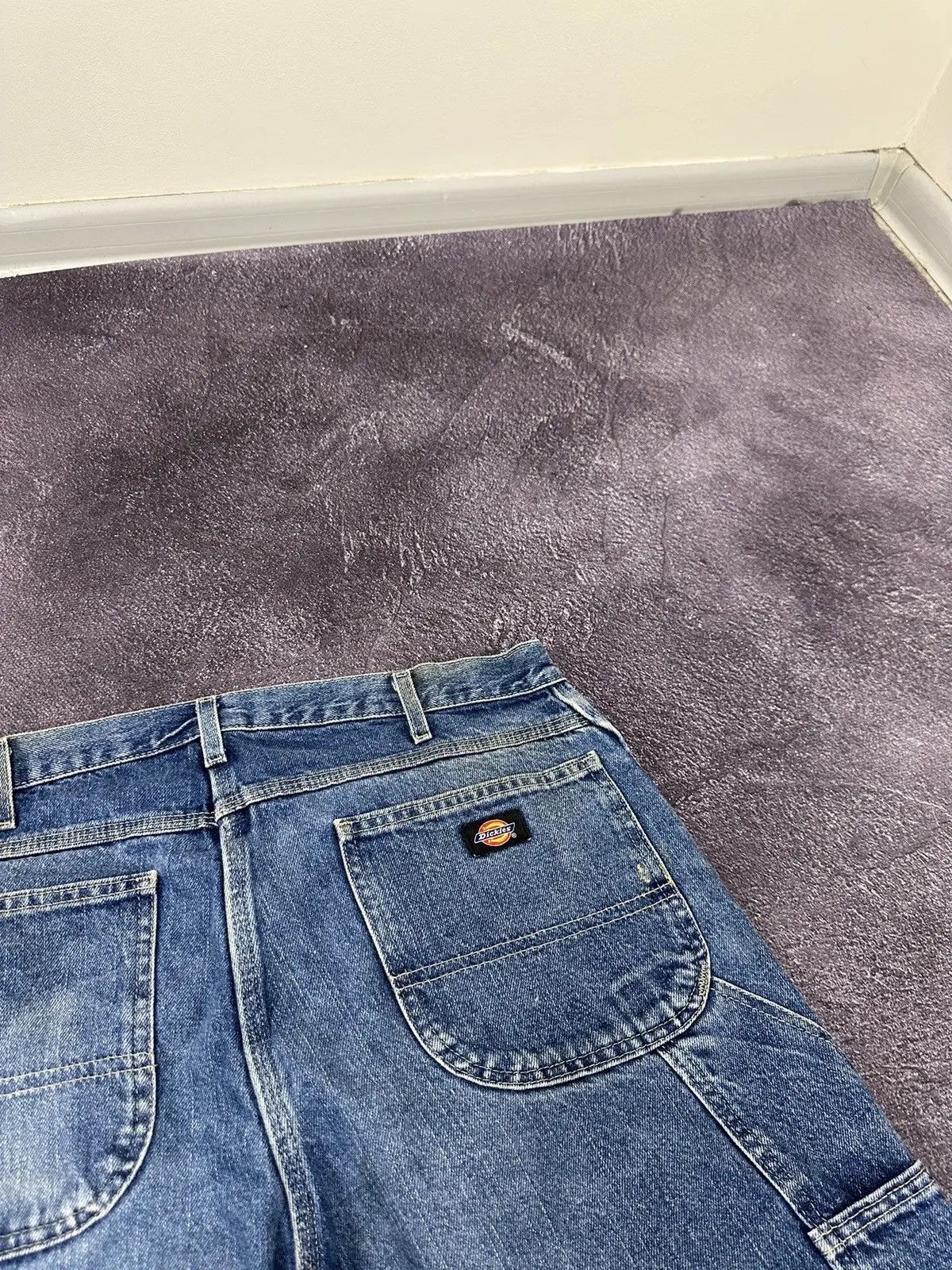 Dickies × Vintage Vintage Dickies Blue Work Hype Denim Baggy Shorts Jorts Size US 36 / EU 52 - 6 Thumbnail