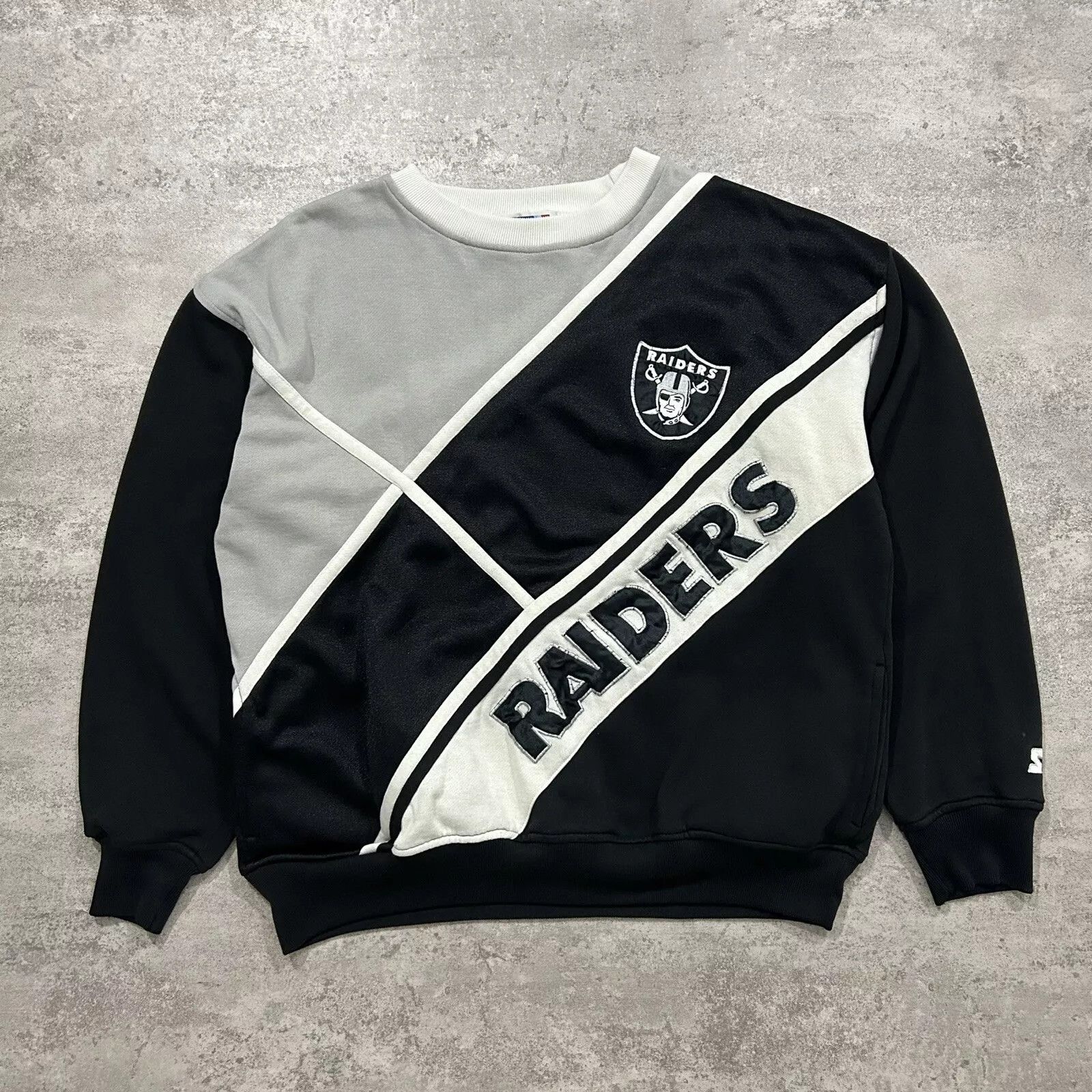 NFL × Starter × Vintage LOS ANGELES RAIDERS STARTER SWEATSHIRT CREWNECK SIZE M Size US M / EU 48-50 / 2 - 1 Thumbnail
