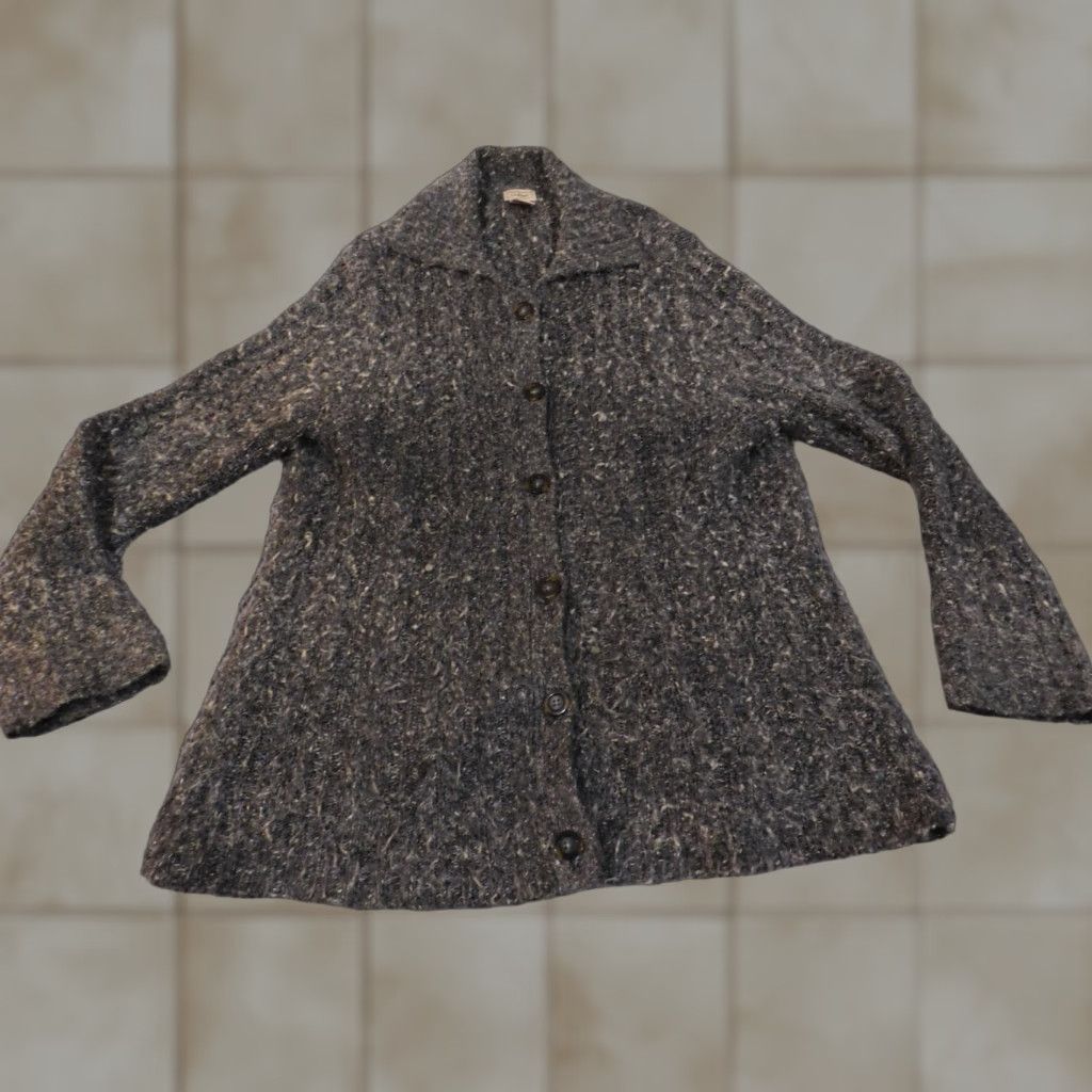 Vintage LL Bean Jacket Womens L Wool Gray Outdoor Casual Button Stretch Modern Classic Size L / US 10 / IT 46 - 1 Thumbnail