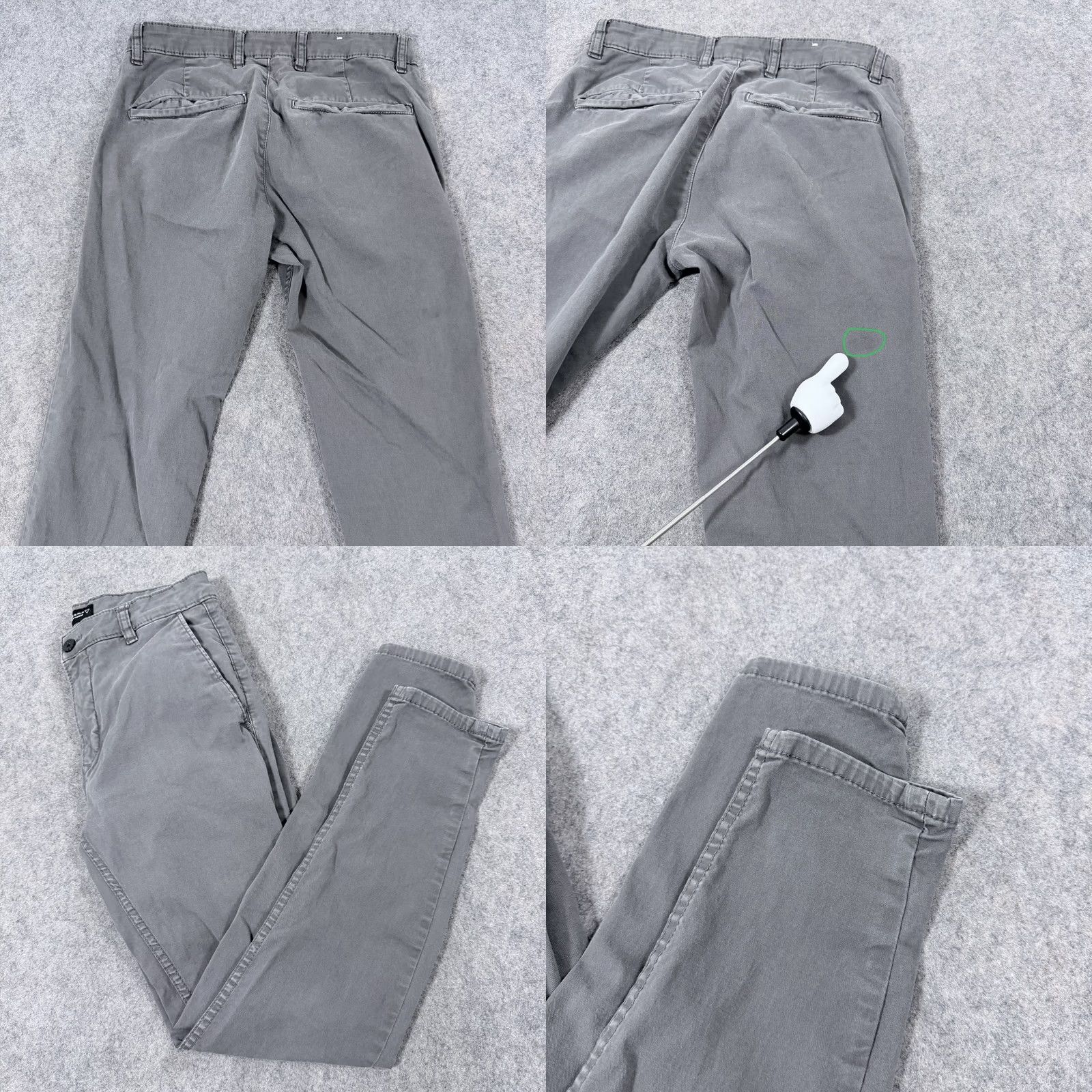 Zara Zara Slim Casual Stretch Chino Pant Men's Sz US 30 Gray Chino Slim Stretch Casual Pant Mens 30 Gray Size US 30 / EU 46 - 11 Thumbnail