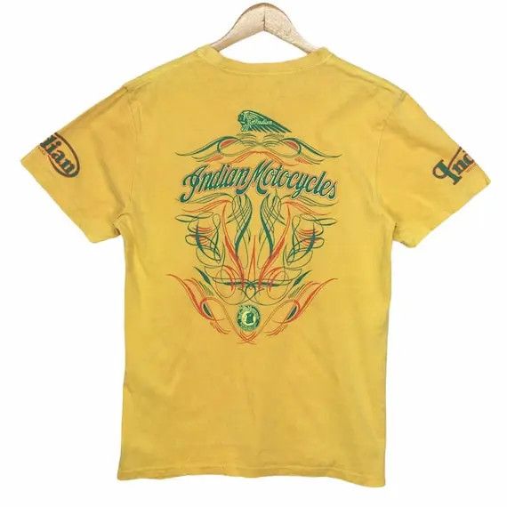 Indian Motorcycle Vtg INDIAN MOTORCYCLE Biker Rider Chopper Tee Shirt Harley Size US XL / EU 56 / 4 - 1 Thumbnail