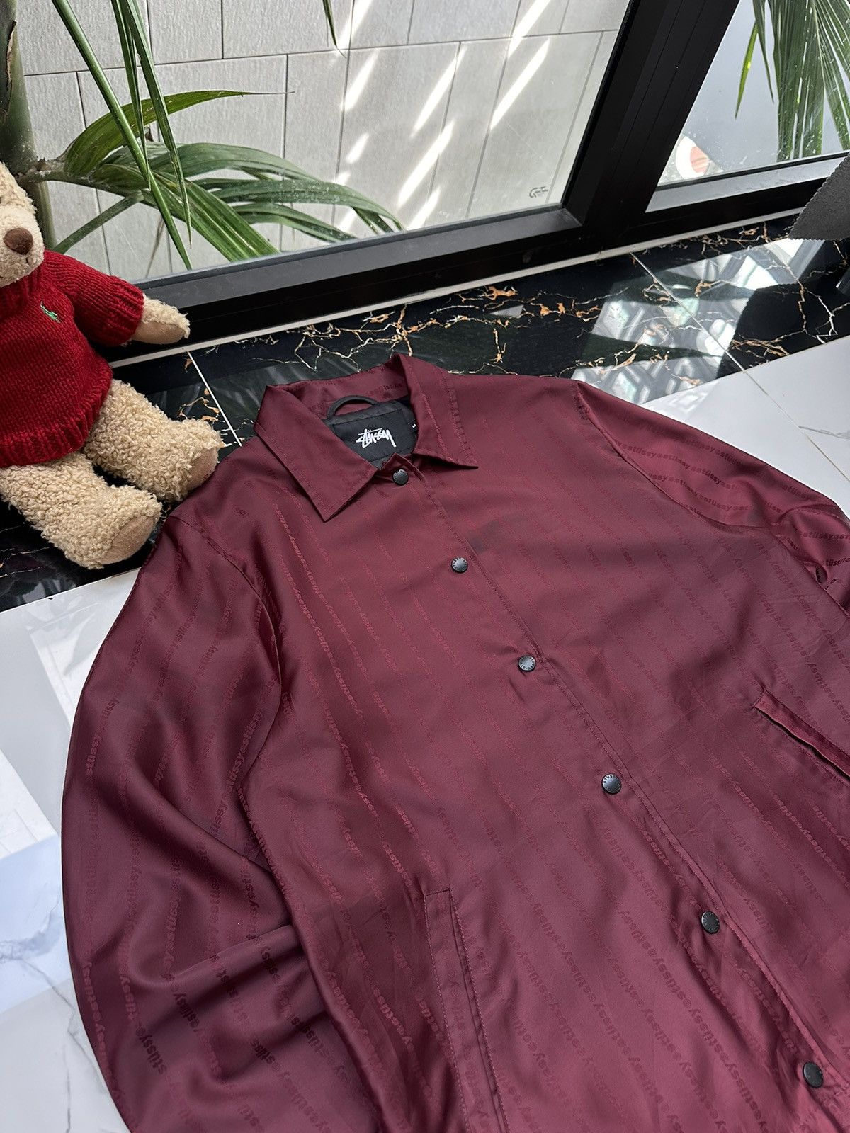 Stussy × Vintage RARE STUSSY VINTAGE MONOGRAM LIGHT JACKET Size US M / EU 48-50 / 2 - 3 Thumbnail