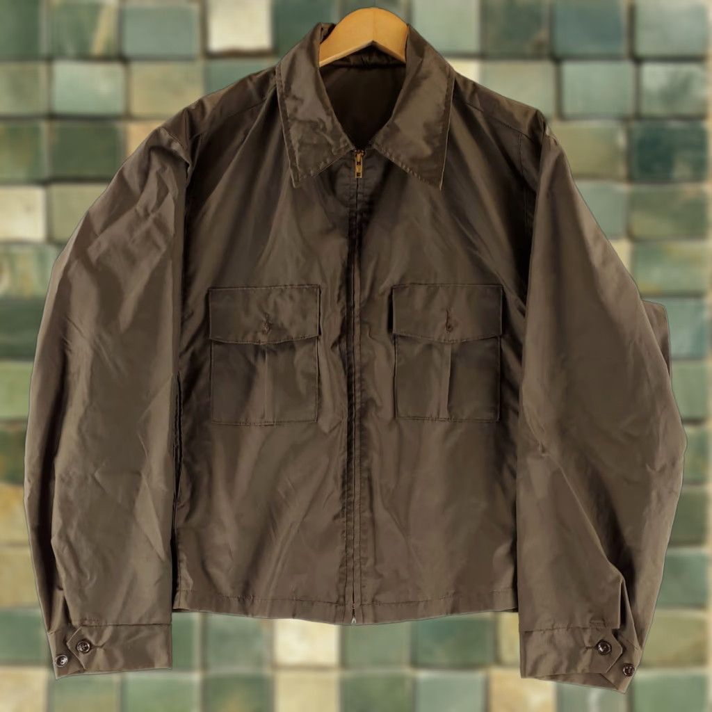 Vintage VINTAGE Horace Small Jacket 100% Nylon Full Zip Rain Brown Mens XXL Bomber Jacket Size US XXL / EU 58 / 5 - 1 Thumbnail