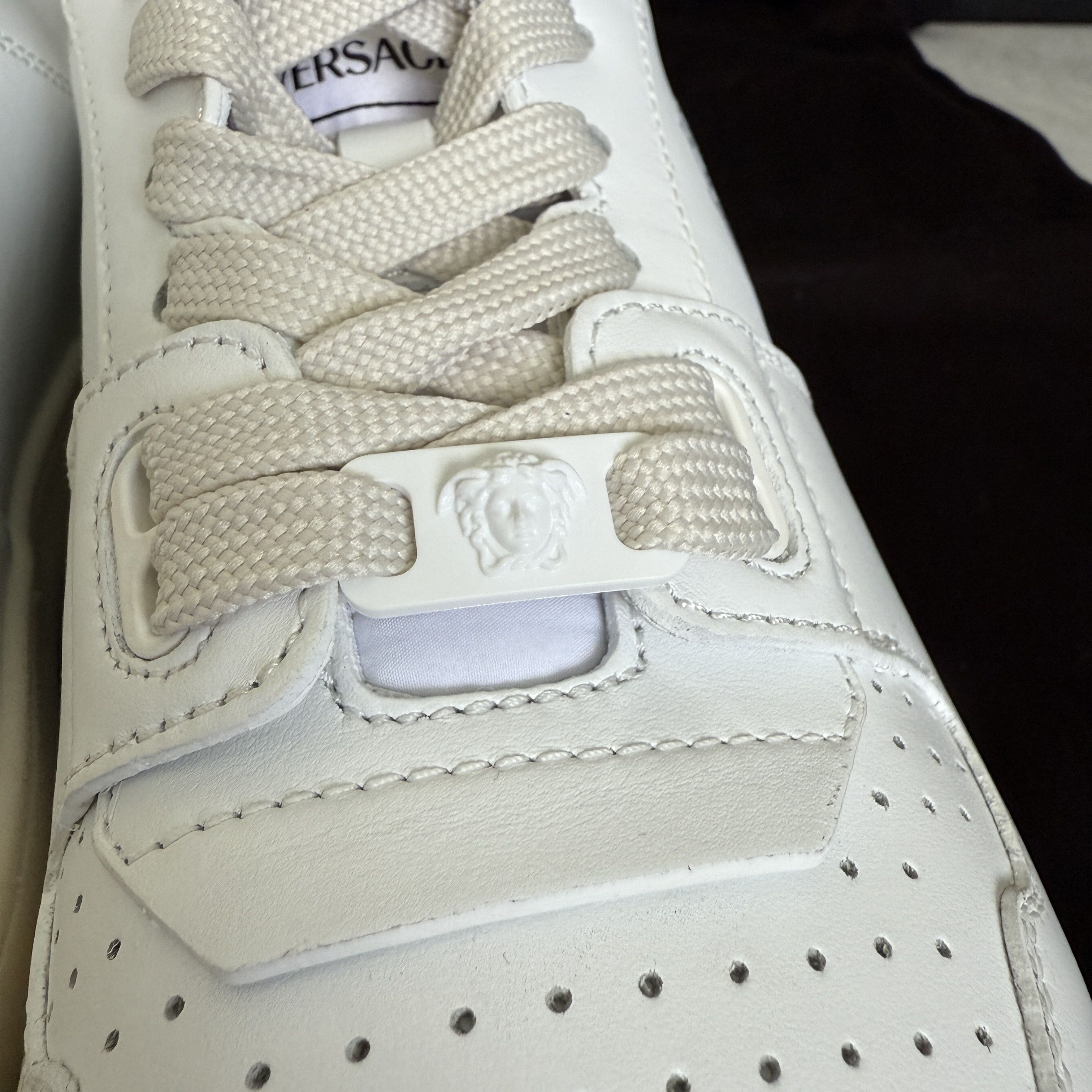 Versace Versace Medusa White Leather Men's Sneaker, 1013377, sz 40 Size US 7 / EU 40 - 7 Thumbnail