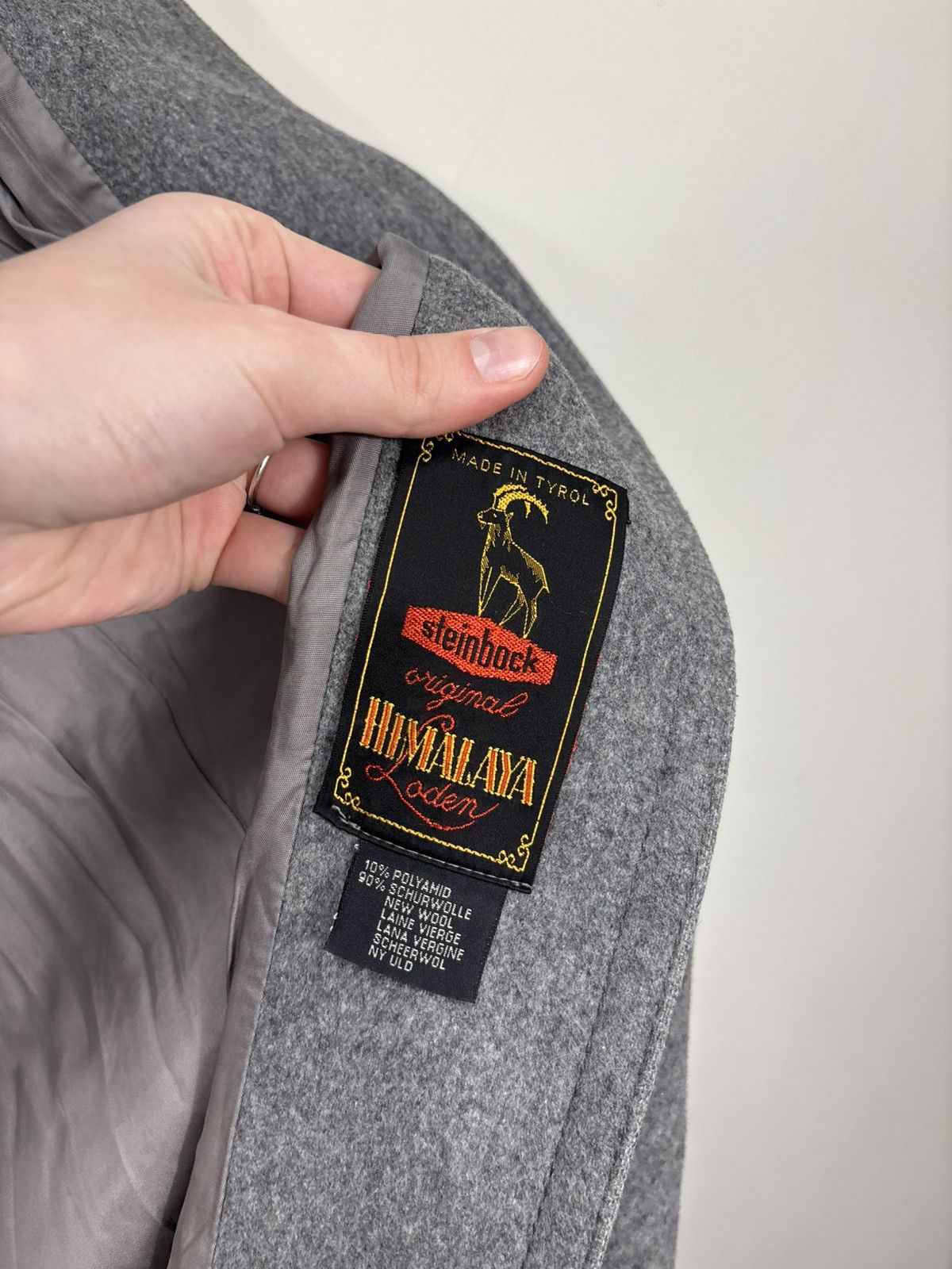 Other Vintage Steinbock Himalaya Women’s Double Breasted Wool Coat Size M / US 6-8 / IT 42-44 - 17 Thumbnail