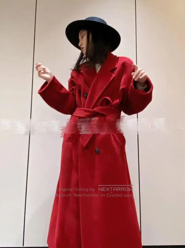 Max Mara MaxMara Red Cashmere Winter Coat for Women . Size M / US 6-8 / IT 42-44 - 8 Thumbnail