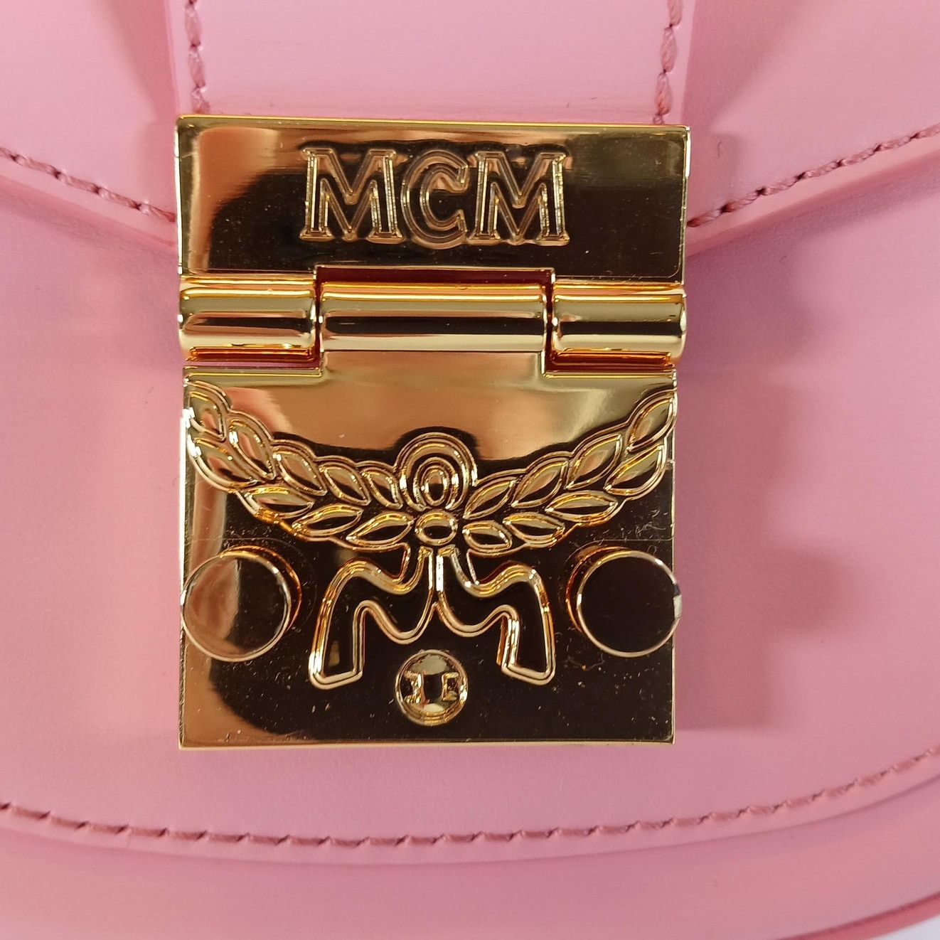 MCM MCM Patricia Mini Pink Leather Crossbody Bag - NWT Size ONE SIZE - 9 Thumbnail