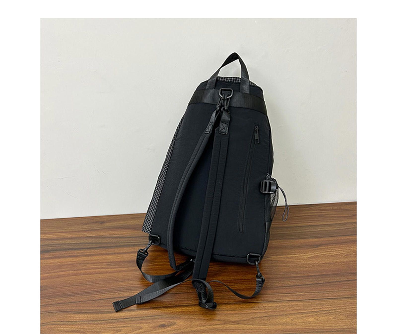 Vintage Trendy Black Casual Backpack with Stylish Design Size ONE SIZE - 4 Thumbnail