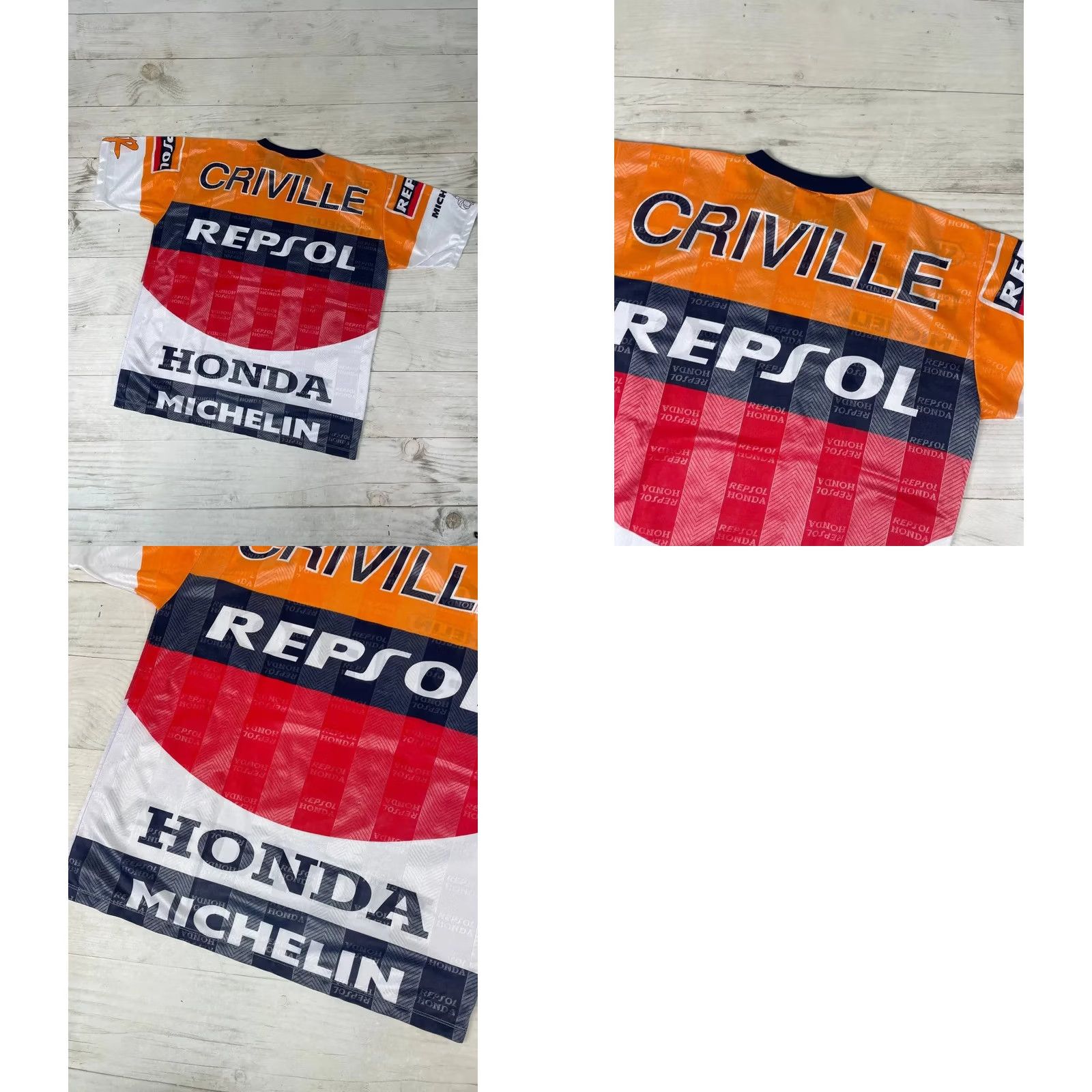 Honda VINTAGE Honda T-Shirt Orange L Men 90s Repsol Alex Criville MotoGP Bike Size US L / EU 52-54 / 3 - 10 Thumbnail