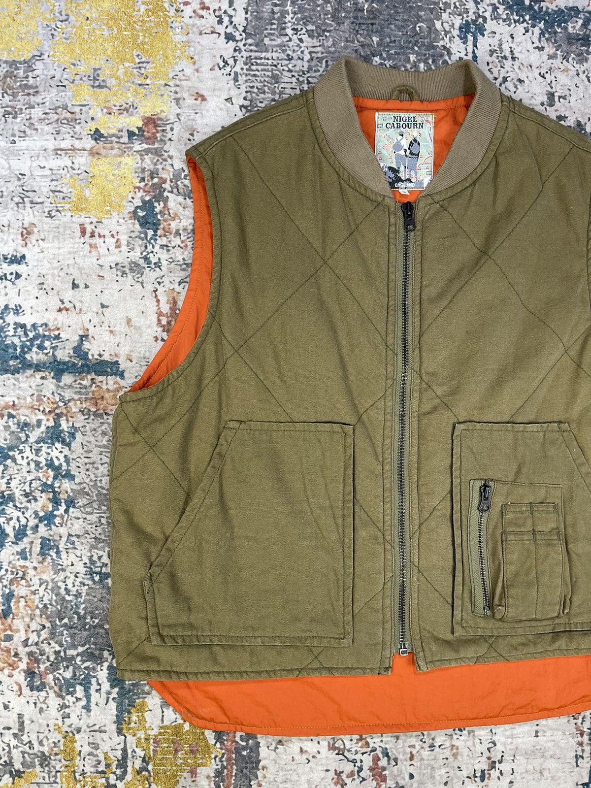 Nigel Cabourn Nigel Cabourn Quilted Tactical Military Deck Vest Size US L / EU 52-54 / 3 - 2 Thumbnail