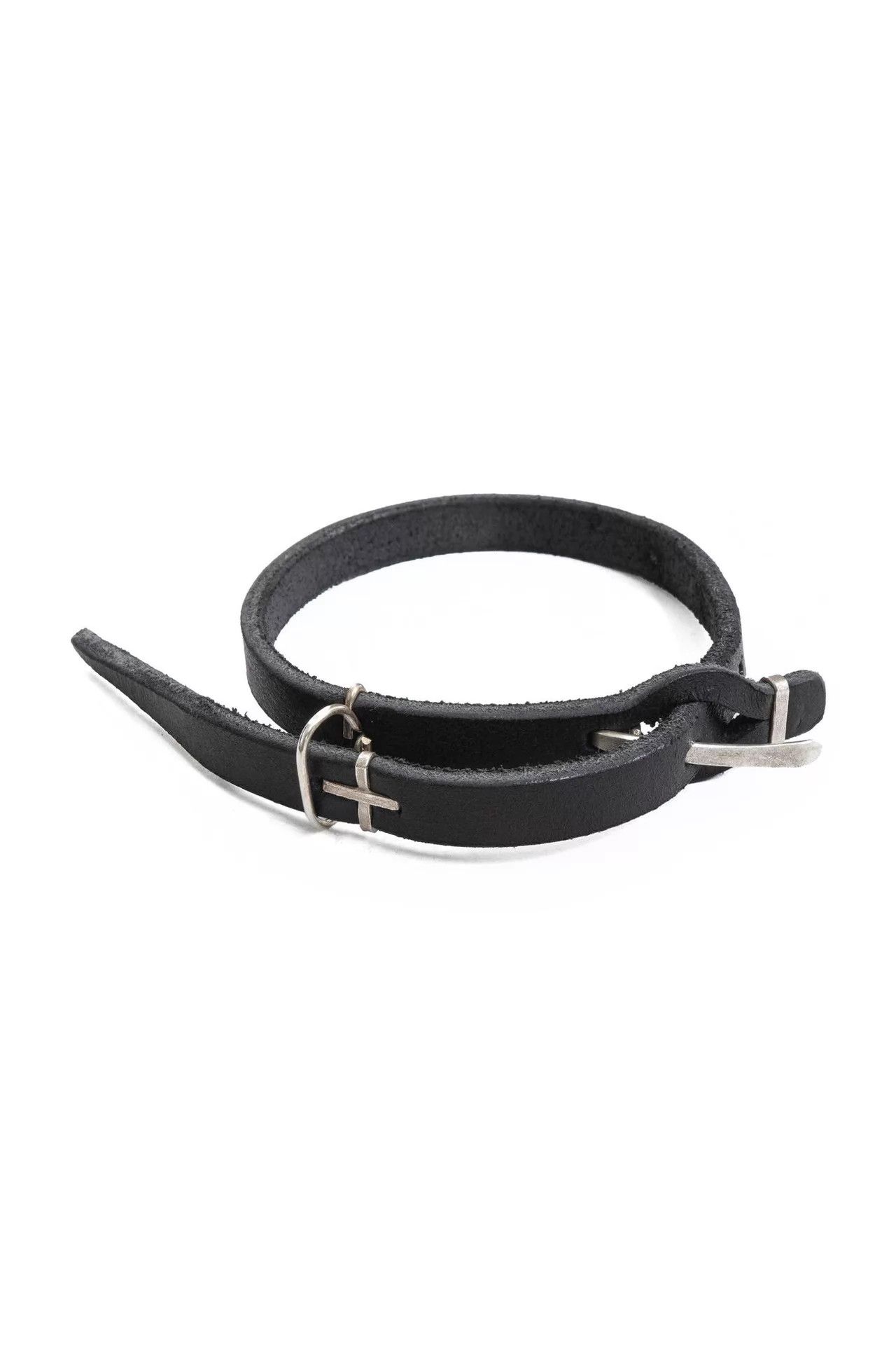 Ma+ maurizio amadei m.a+ Cross Leather Bracelet New Size ONE SIZE - 8 Thumbnail