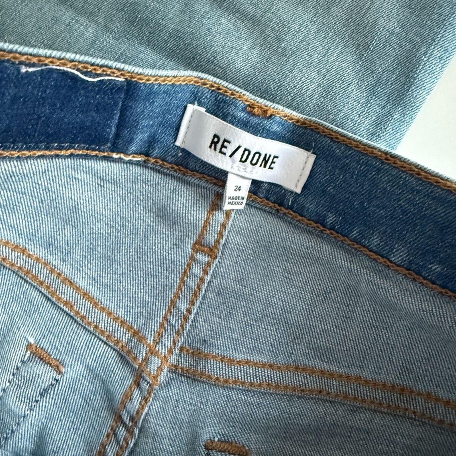 RE/DONE NEW - re/done Crop Wide-Leg Mid-Rise Jeans - Sz 24 - $295 Size 24" / US 00 / IT 34 - 7 Thumbnail