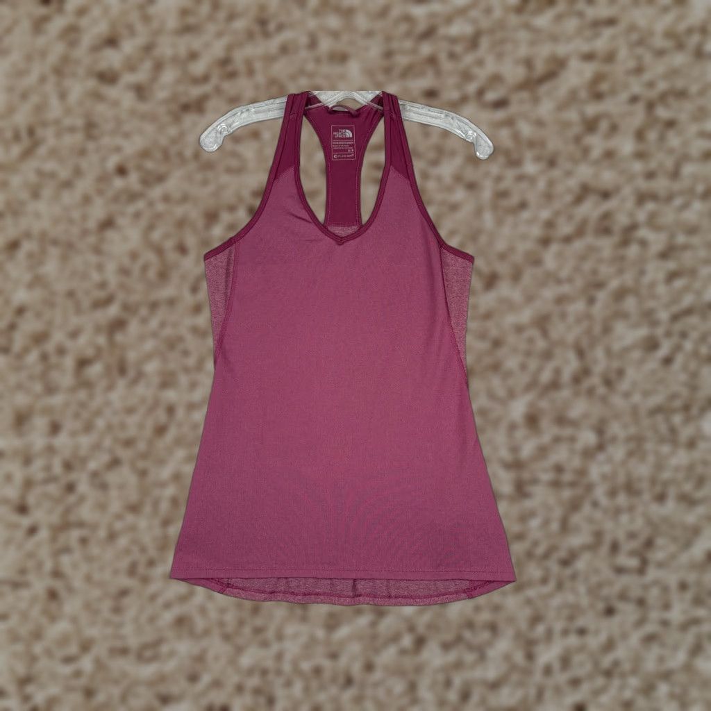 The North Face The North Face Shirt Women Small Purple Tank Sleeveless V-Neck Poly Blend Gym Size S / US 4 / IT 40 - 1 Thumbnail