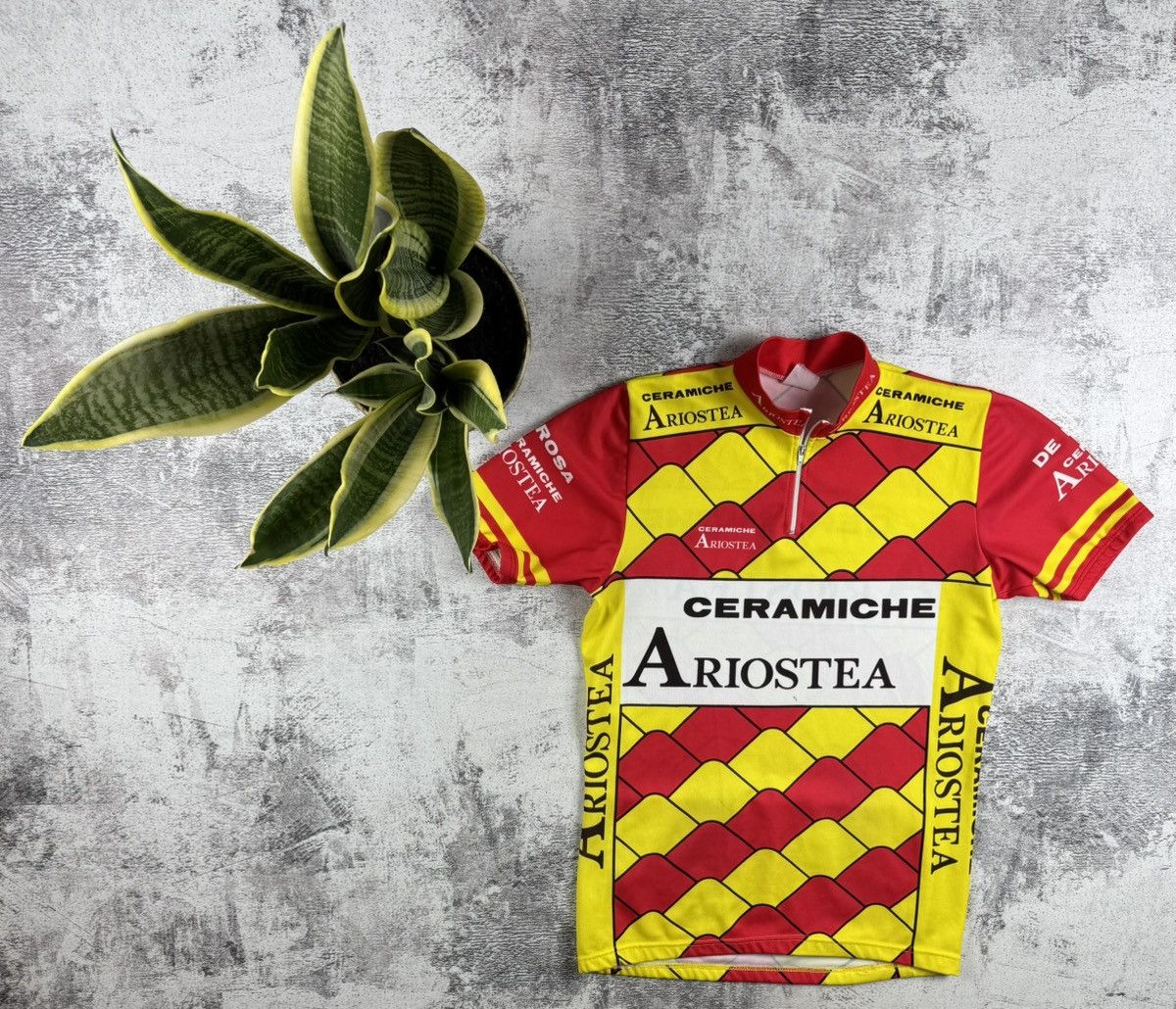 Vintage Vintage Cycling ARIOSTEA Ceramich 1990 Trek Bike Men’s Velo Jersey T Shirt Kit Size US L / EU 52-54 / 3 - 1 Thumbnail