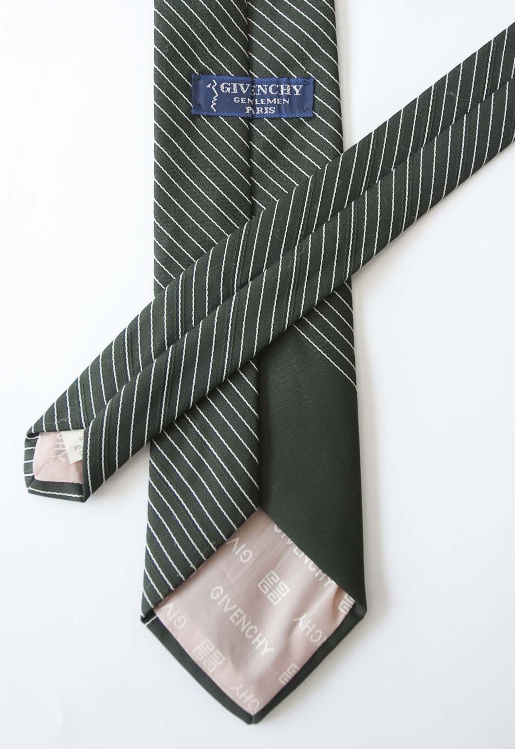 Givenchy × Vintage Givenchy Tie 100% Polyester Green Vintage Size ONE SIZE - 3 Thumbnail