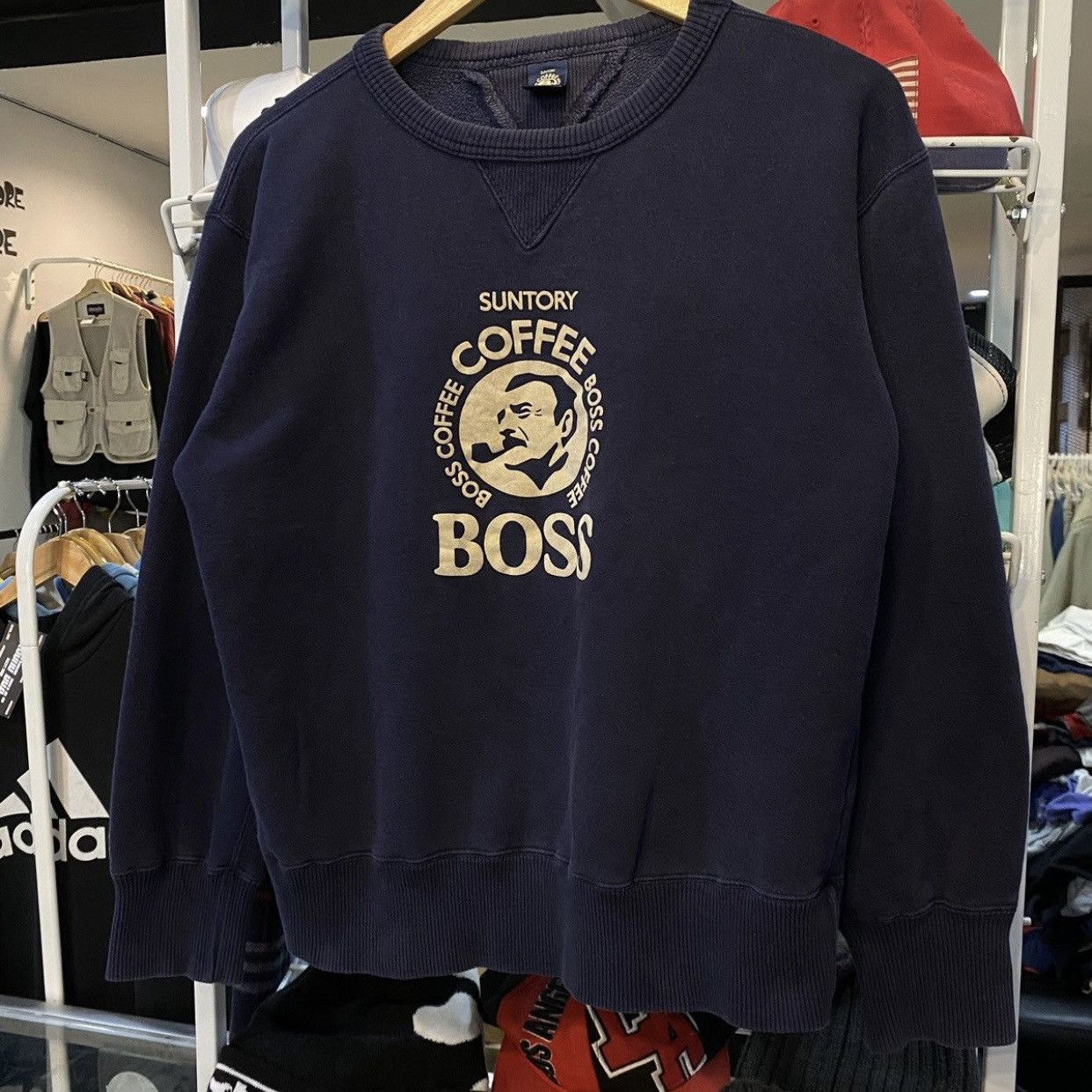 Edition Japan × Japanese Brand × Vintage 🔥RARE🔥Suntory Boss Coffee Big Logo Vintage Sweatshirt Size US S / EU 44-46 / 1 - 4 Thumbnail