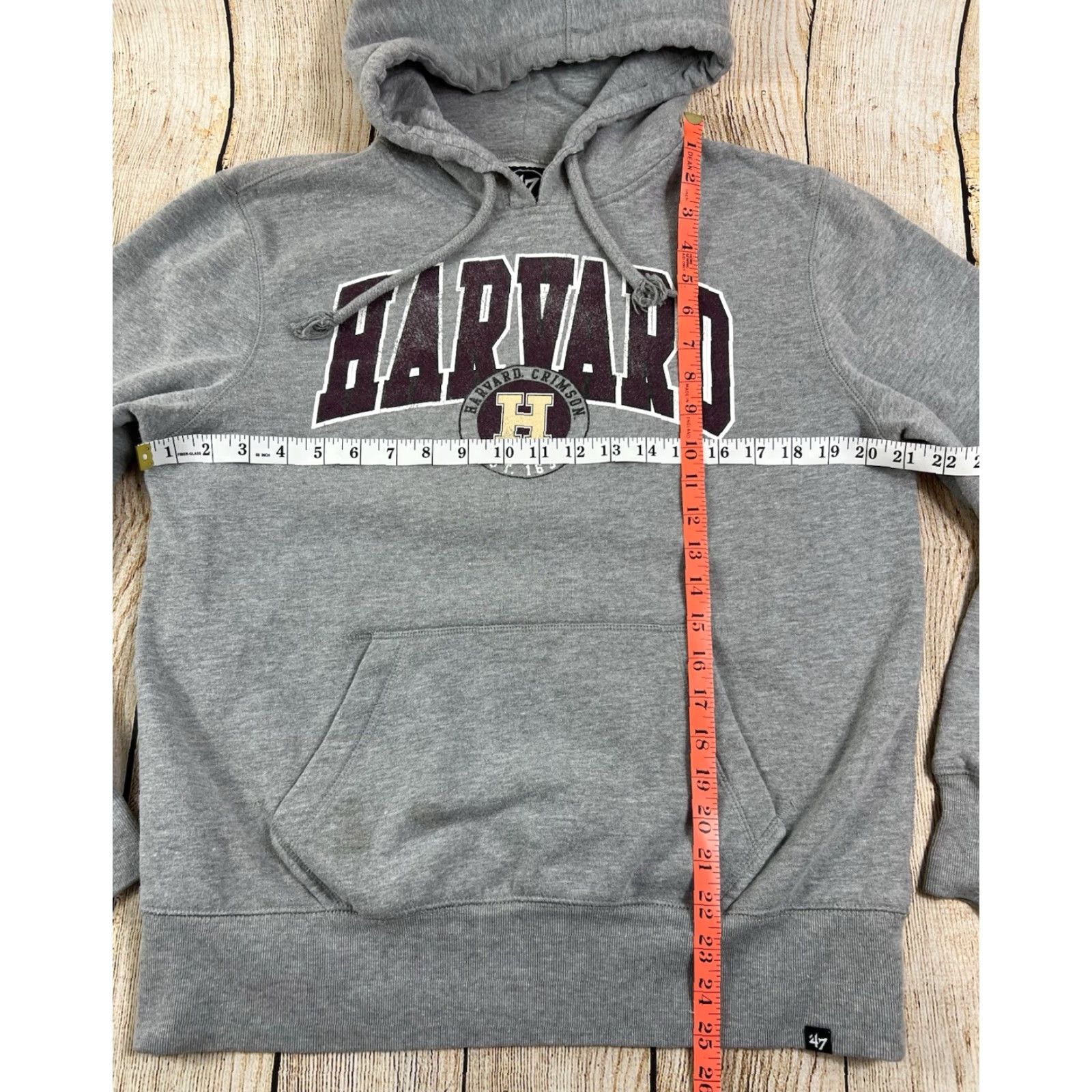 47 VINTAGE Harvard University 47 Brand Hoodie Sweatshirt Pullover Gray Size S Unisex Adults Graphic Print Hooded Sweatshirt Mens Womens Size US S / EU 44-46 / 1 - 4 Thumbnail