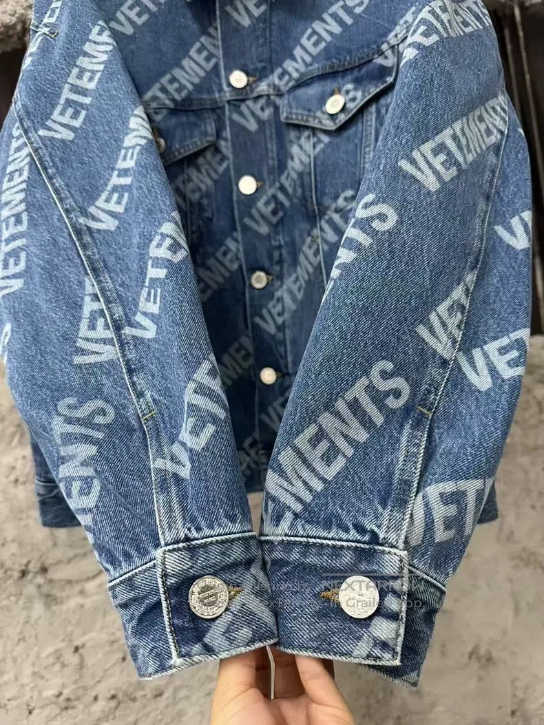 Vetements Vetements Bulletproof Logo Denim Jacket Size US XS / EU 42 / 0 - 8 Thumbnail