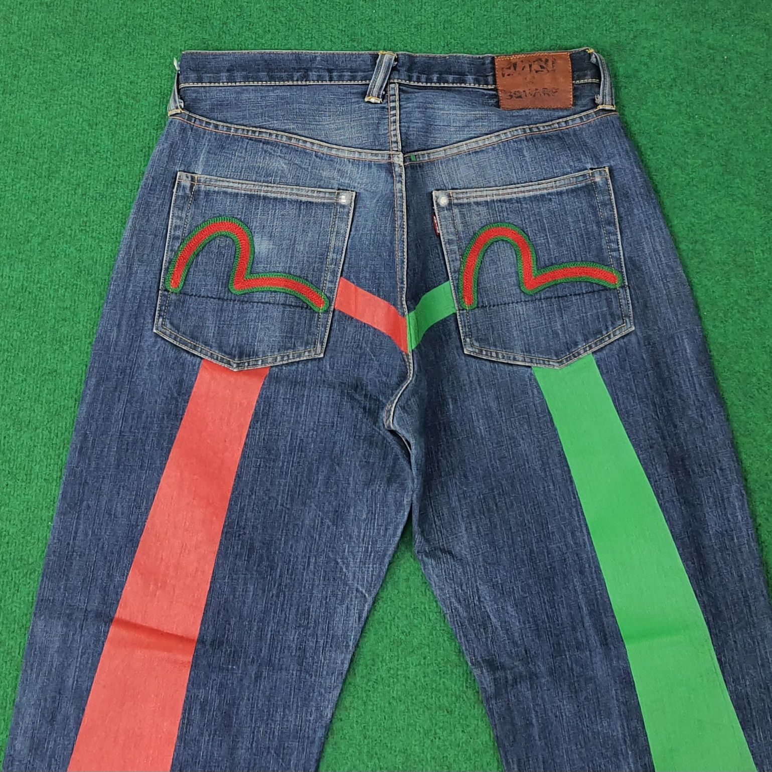 Evisu Vintage Evisu Japan Embroidery Custom Daicock Jeans C258N4 Size US 33 - 2 Thumbnail