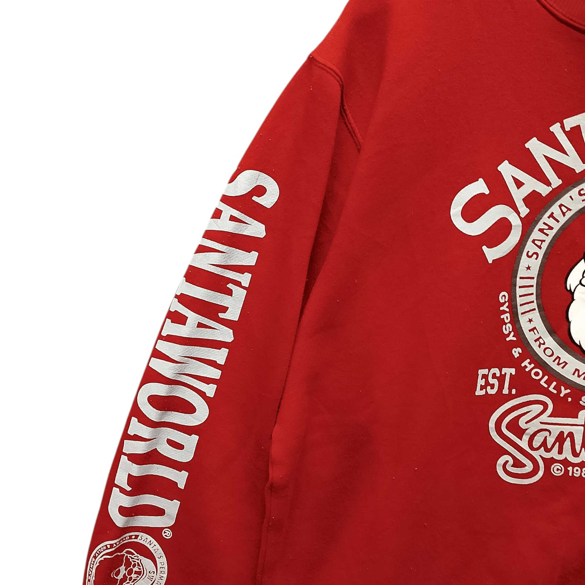 Vintage Vintage Santaworld Red Graphic Sweatshirt Size US L / EU 52-54 / 3 - 6 Thumbnail