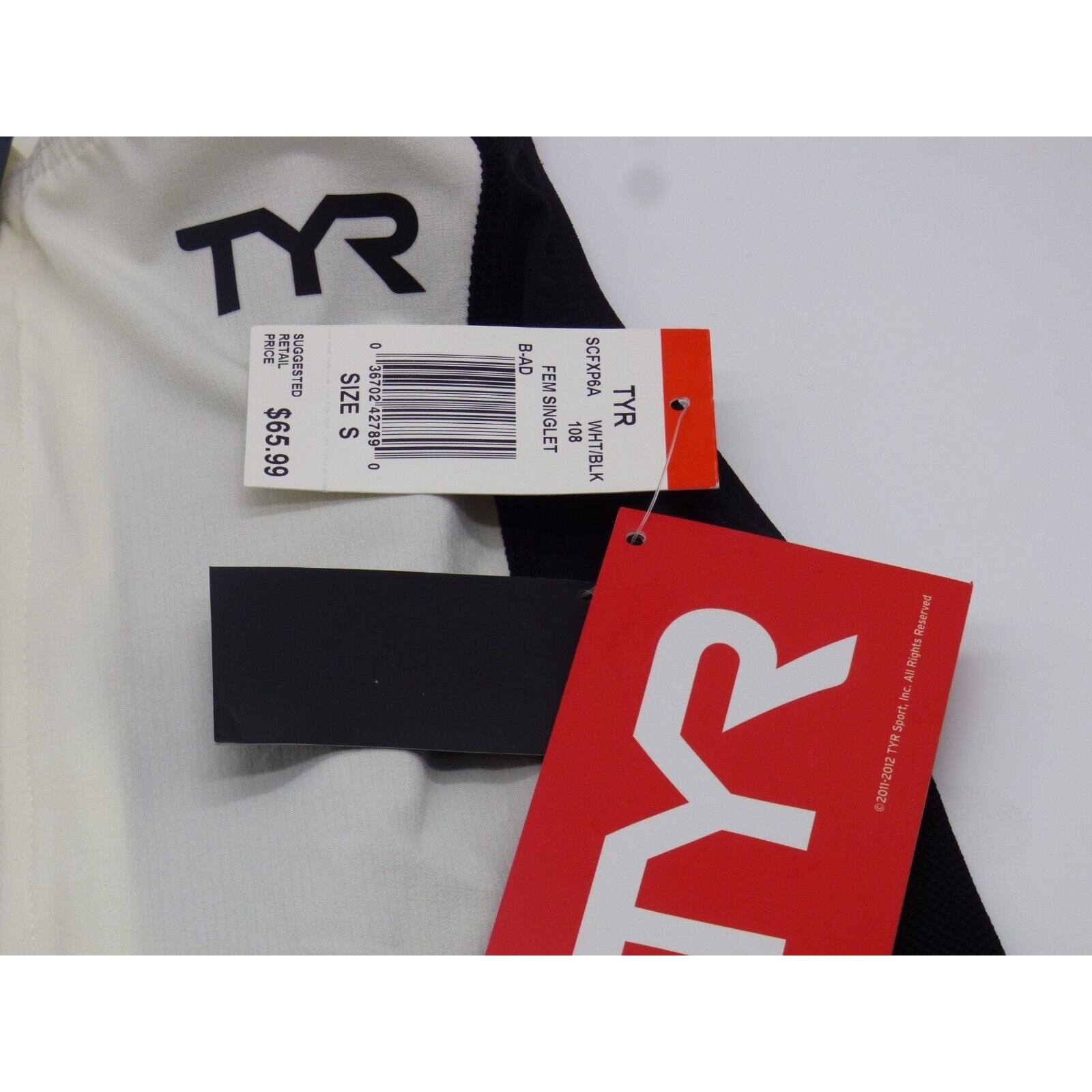 Other TYR Women's Competitor Singlet, White/Black, Size S Size S / US 4 / IT 40 - 8 Thumbnail