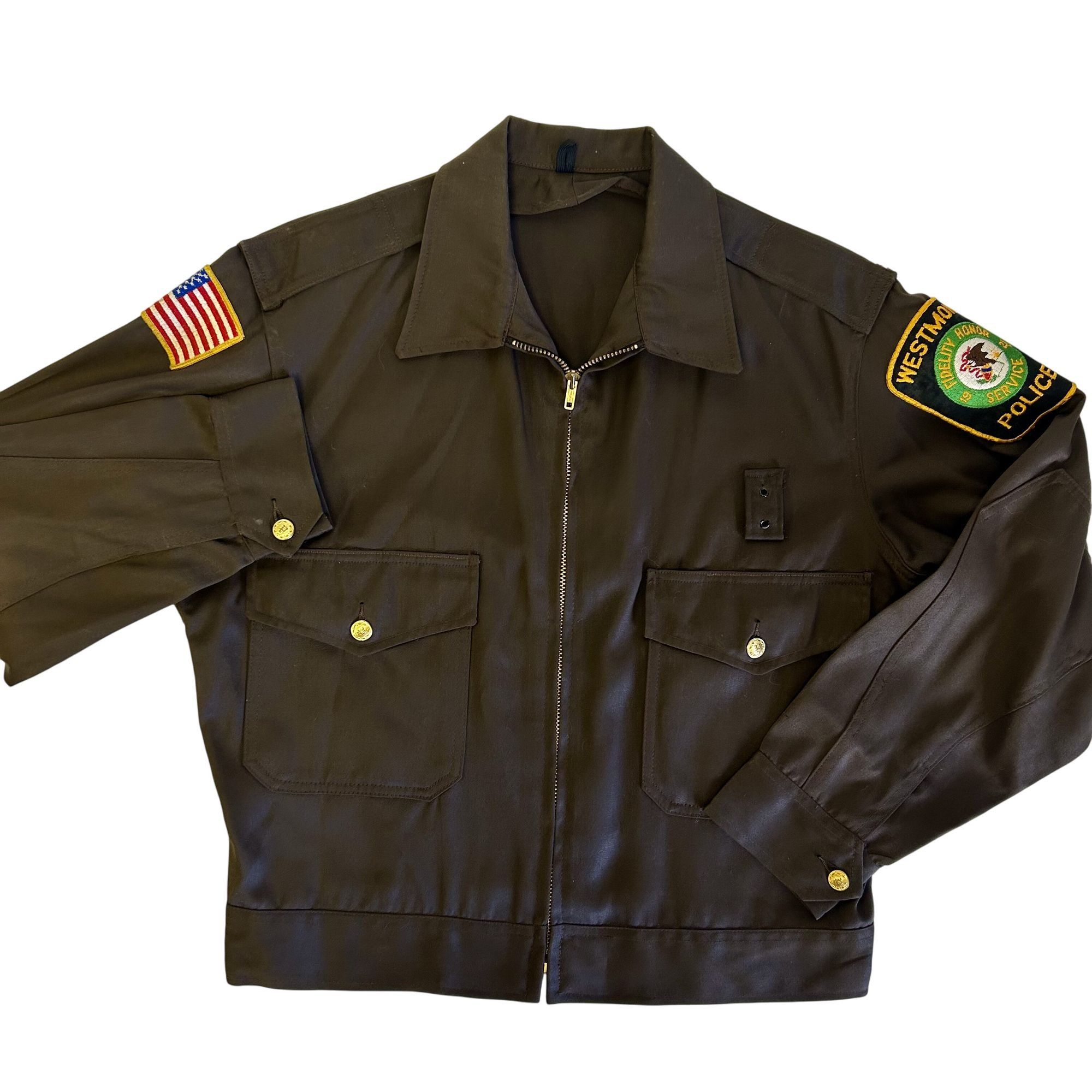 Other Vtg Feldman Bros Mr 2 Ply Westmont Police Patch Uniform Size US XL / EU 56 / 4 - 14 Thumbnail