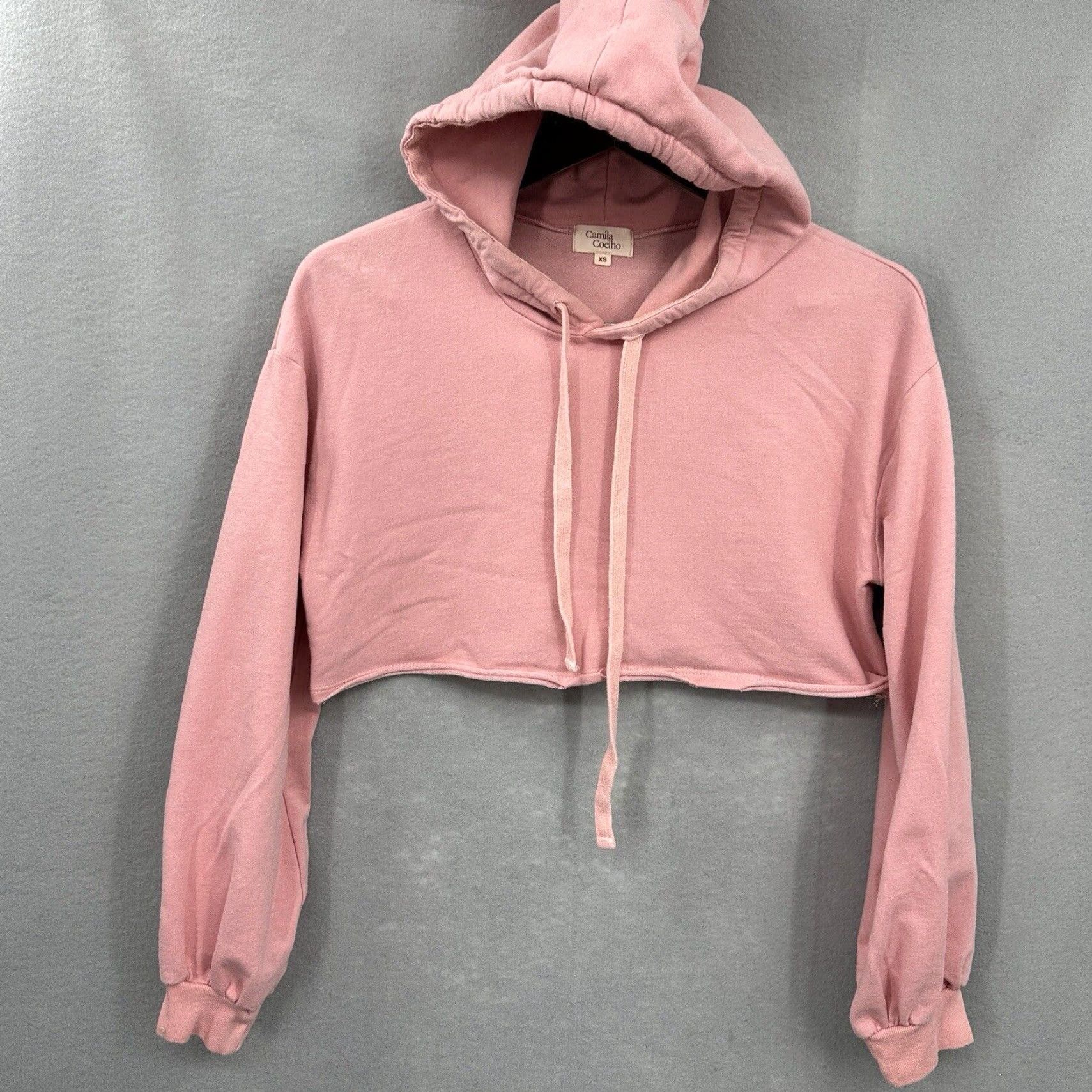 Camila Coelho Camila Coelho Hoodie Womens XS Pink Pullover Activewear Balletcore Bohemian Size XS / US 0-2 / IT 36-38 - 3 Thumbnail
