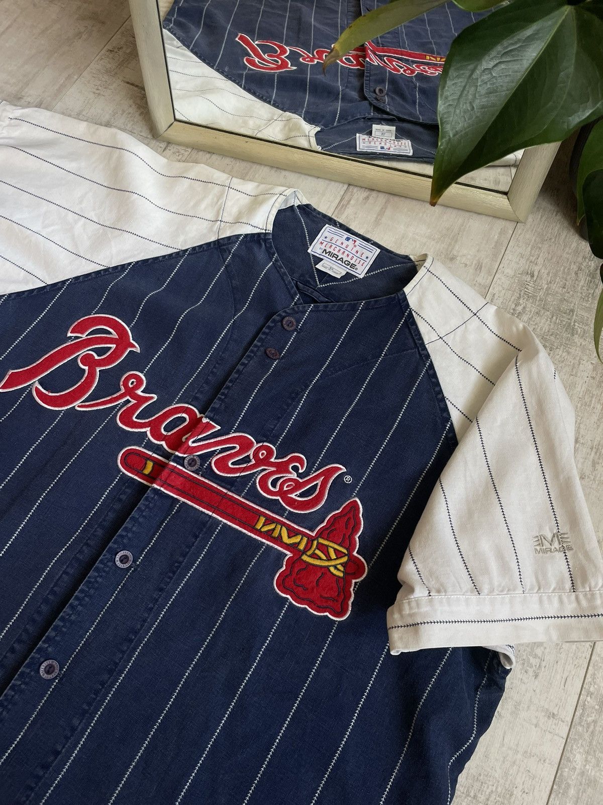 MLB Vintage MLB Atlanta Braves 90’s Jersey Shirt RARE Size US XL / EU 56 / 4 - 2 Thumbnail