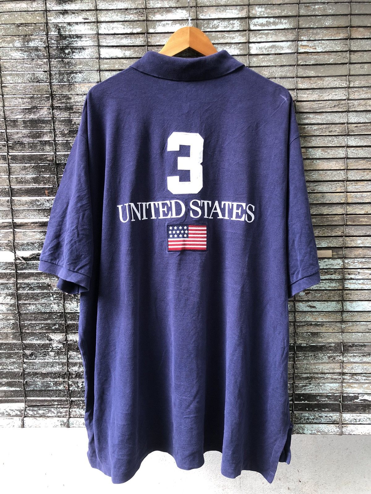 Polo Ralph Lauren 🔥Vintage🔥Polo Ralph Lauren United State ‘3’ Shirts Size US XXL / EU 58 / 5 - 1 Thumbnail