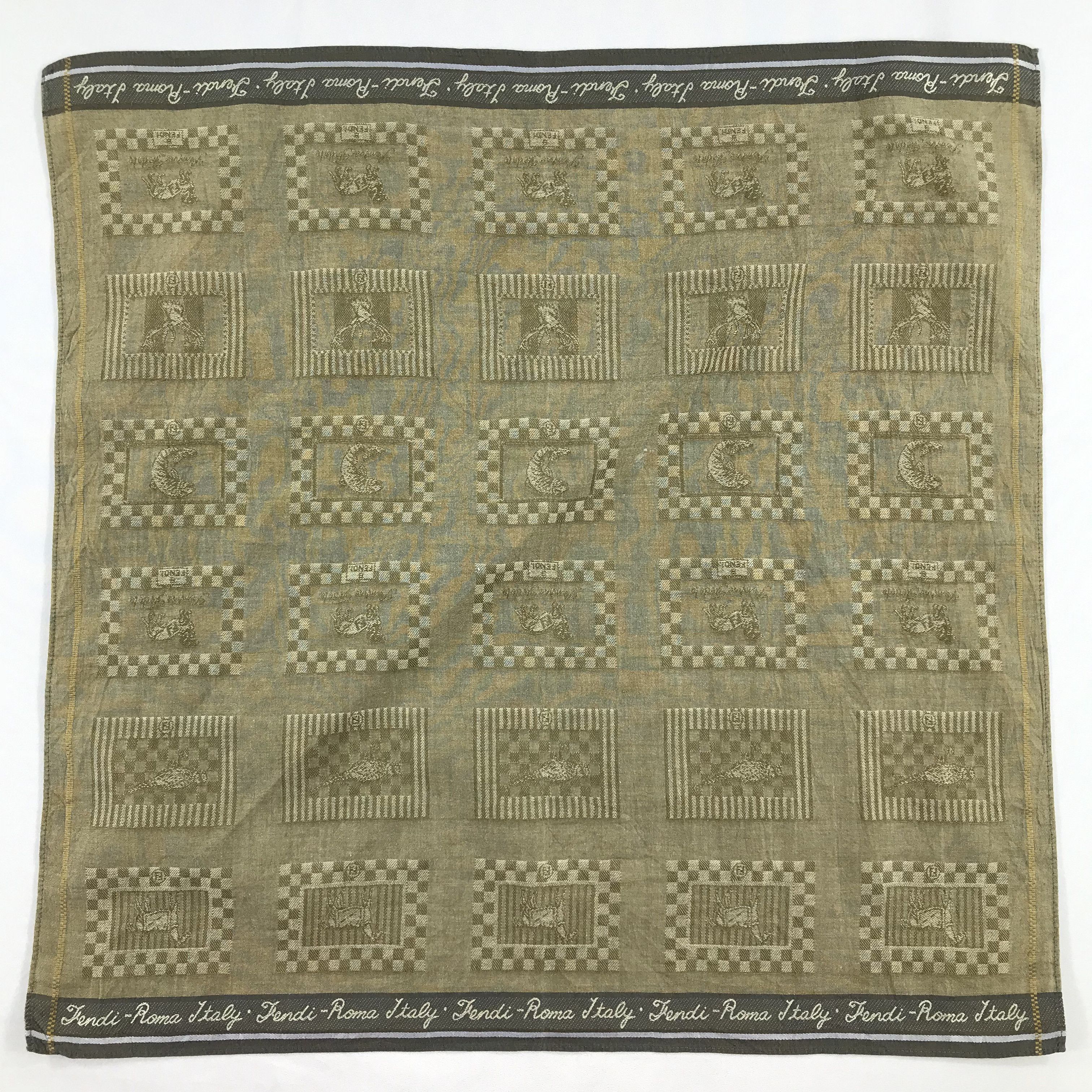 Vintage Vintage Fendi Bandana / Handkerchief / Neckerchief - S2018 Size ONE SIZE - 1 Thumbnail