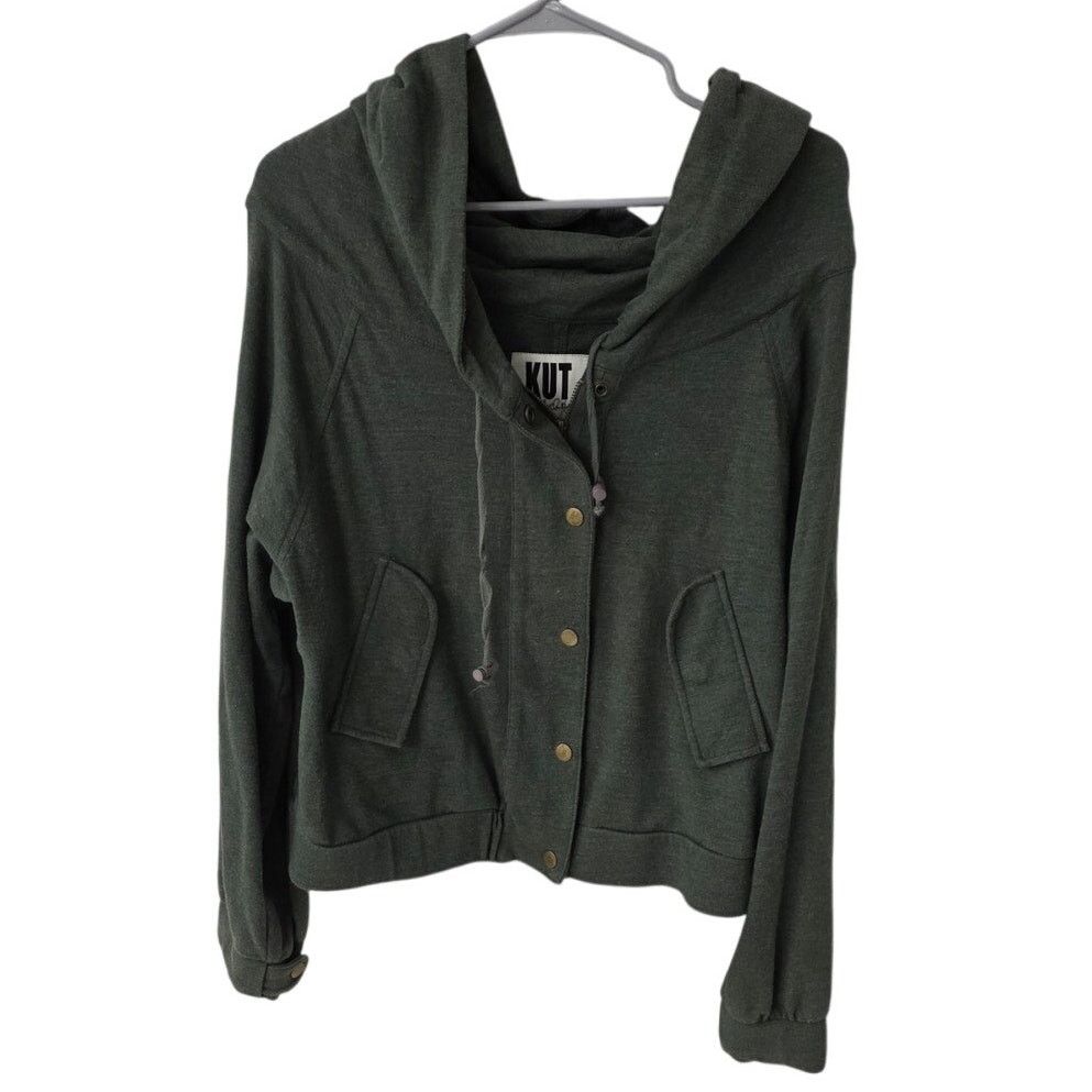Other Kut from the Kloth Forest Green Hoodie Jacket - Large Size L / US 10 / IT 46 - 1 Thumbnail