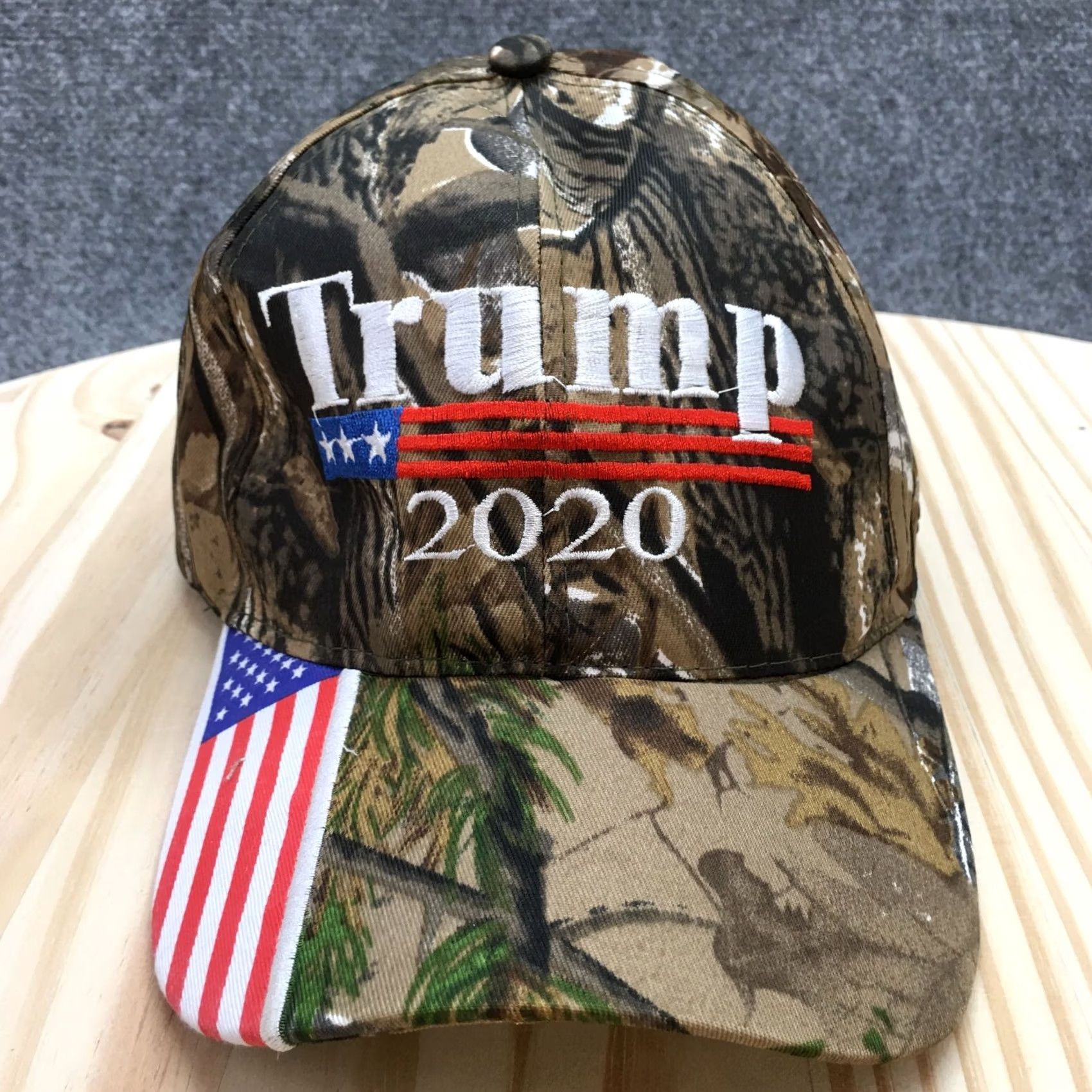 Logo 7 Trump 2020 Baseball Hat Mens Green One Size Curved Brim Embroidered Logo Size ONE SIZE - 2 Thumbnail