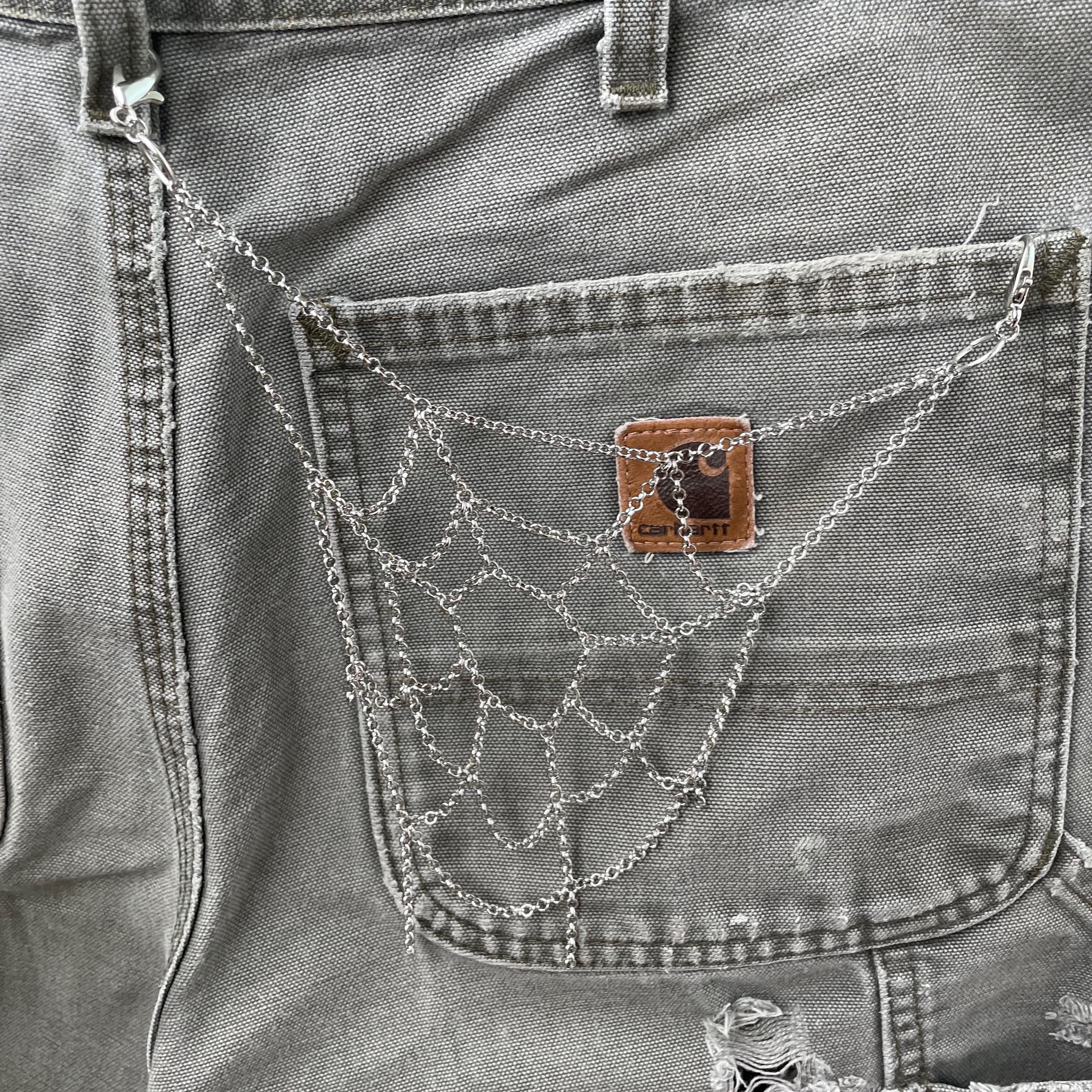 Other Pants Chain Spider Web gothic punk grunge Wallet Chain emo Size ONE SIZE - 1 Thumbnail