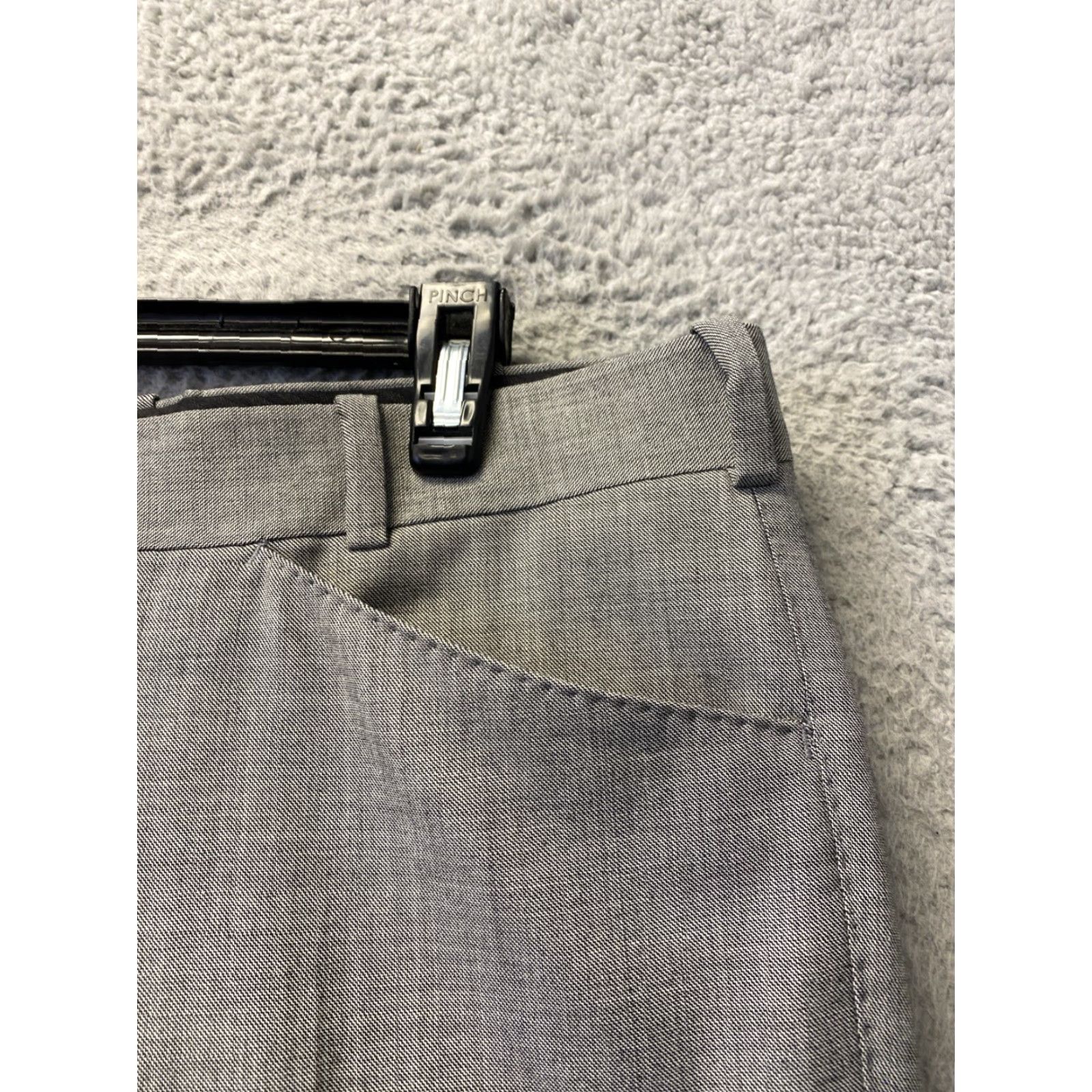 Vintage Tom James Executive Collection Dress Pants Men 38x30 Gray Wool / 0403 Beltless? Size US 38 / EU 54 - 3 Thumbnail