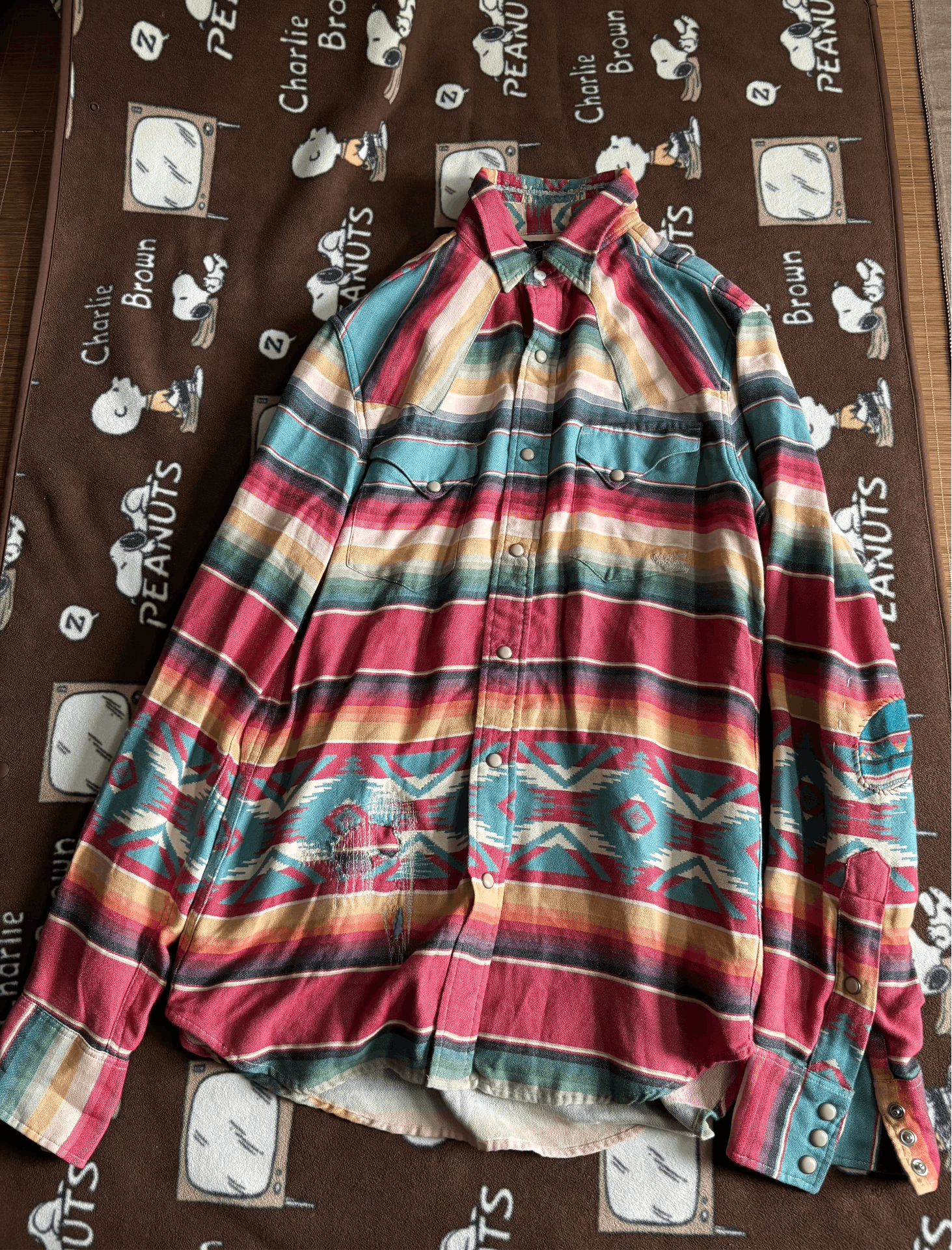 RRL Ralph Lauren RRL Double RL Southwest Rainbow Shirt Size US S / EU 44-46 / 1 - 1 Thumbnail