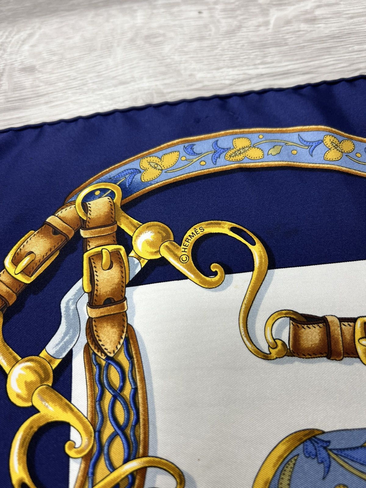 Hermes Vintage Hermes Kare90 Festival By Henri D'origny Silk Scarf Size ONE SIZE - 6 Thumbnail