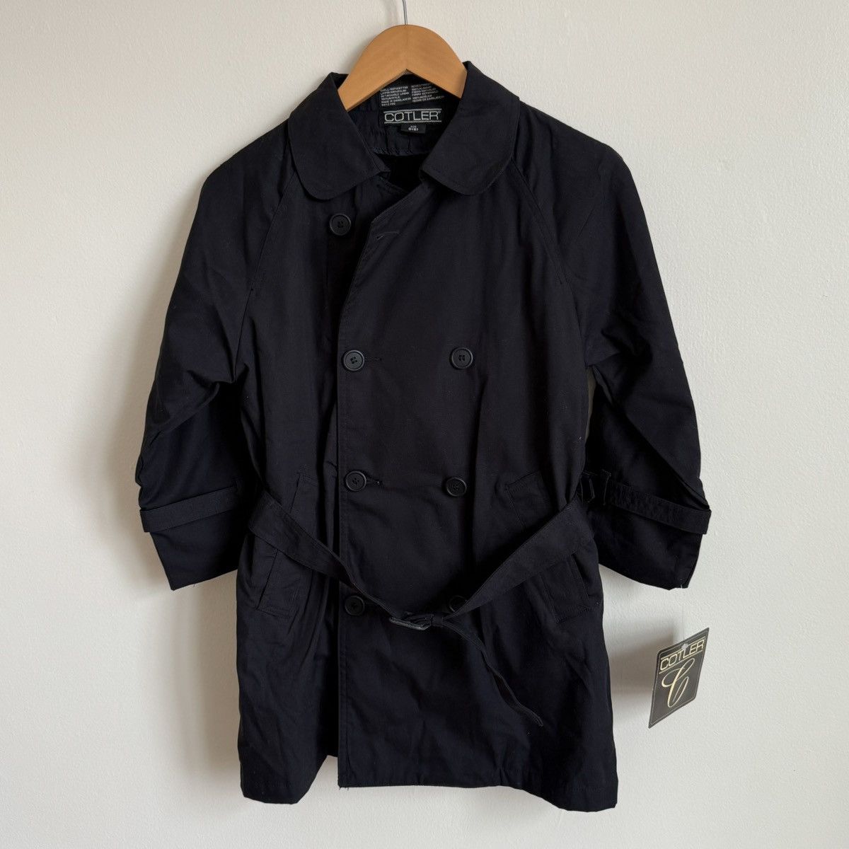 Vintage Cotler Trench Coat Women’s Belted Double Breasted New Tags Size S / US 4 / IT 40 - 1 Thumbnail