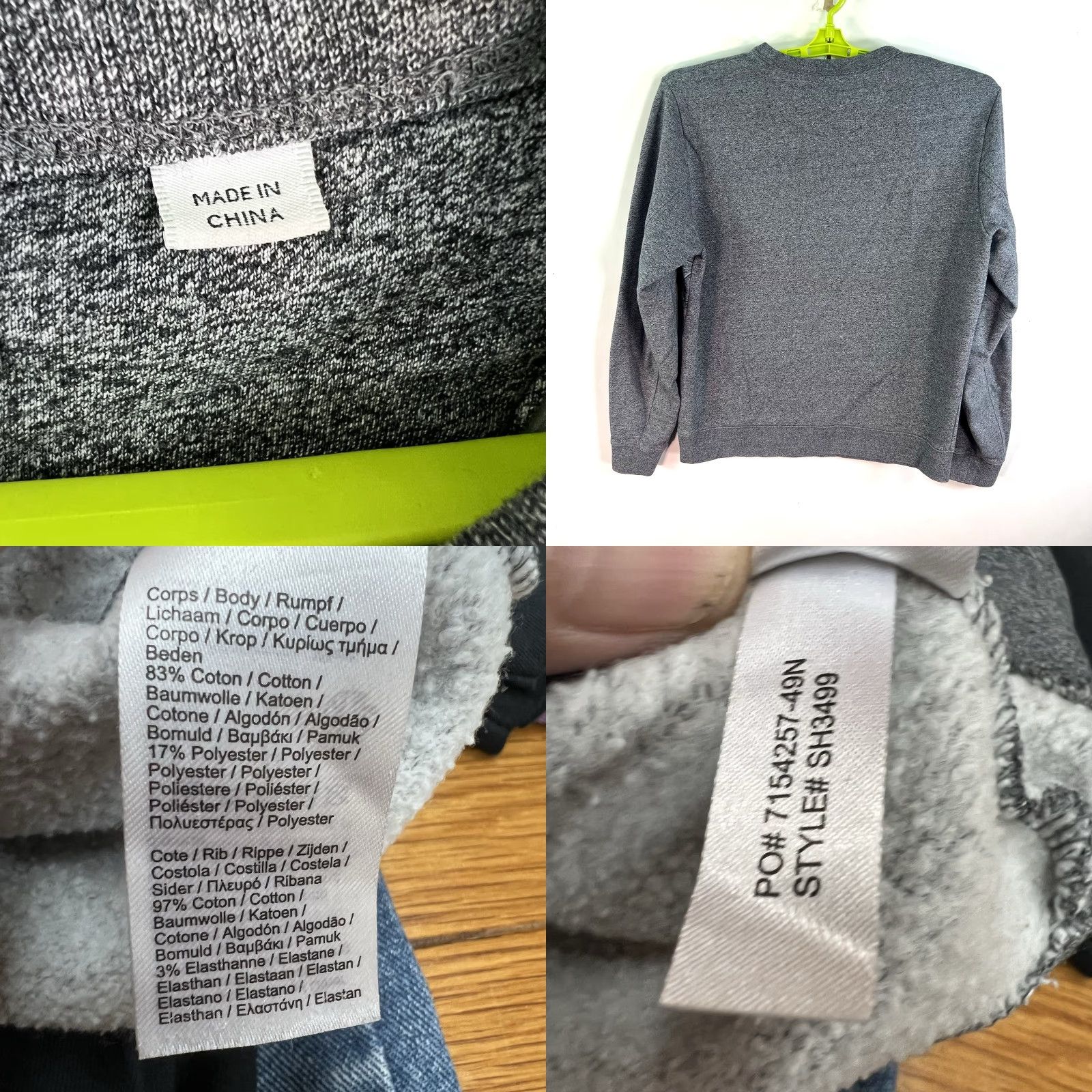 Lacoste VINTAGE Lacoste Sport Sweatshirt Mens Size M Crew Neck Graphic Print Fleece Heather Gray Sports Style Size US M / EU 48-50 / 2 - 8 Thumbnail