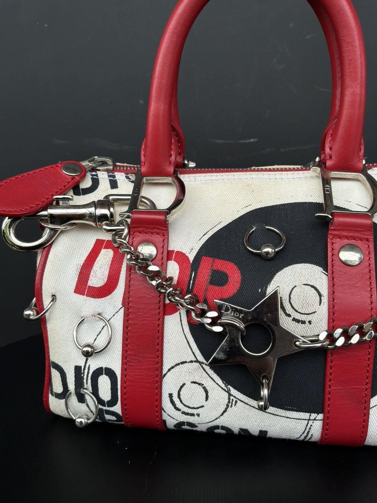 Dior Dior - Galliano Era - Hardcore Poison Pierced Boston Bag Size ONE SIZE - 5 Thumbnail