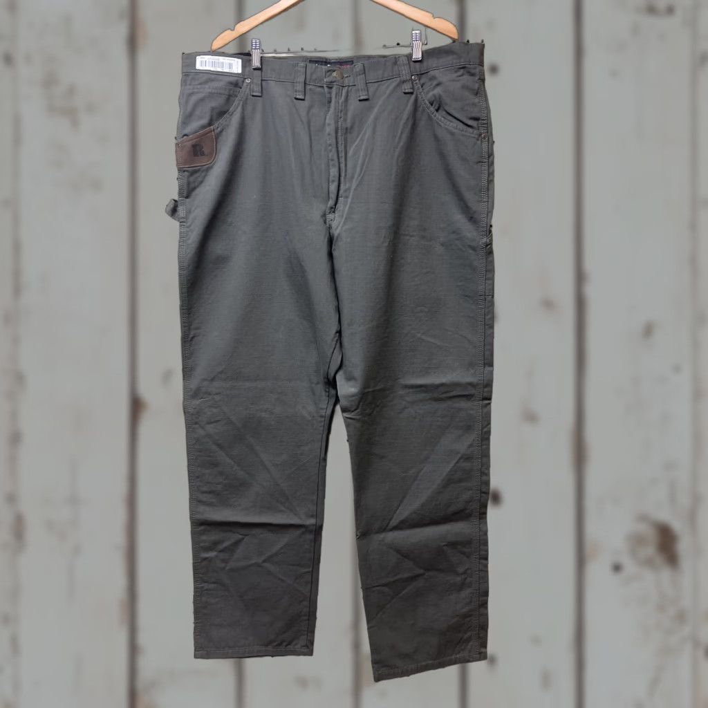 Wrangler NEW Wrangler Riggs Pants Mens 44x34 Green Carpenter Ripstop Workwear Size US 44 / EU 60 - 1 Thumbnail