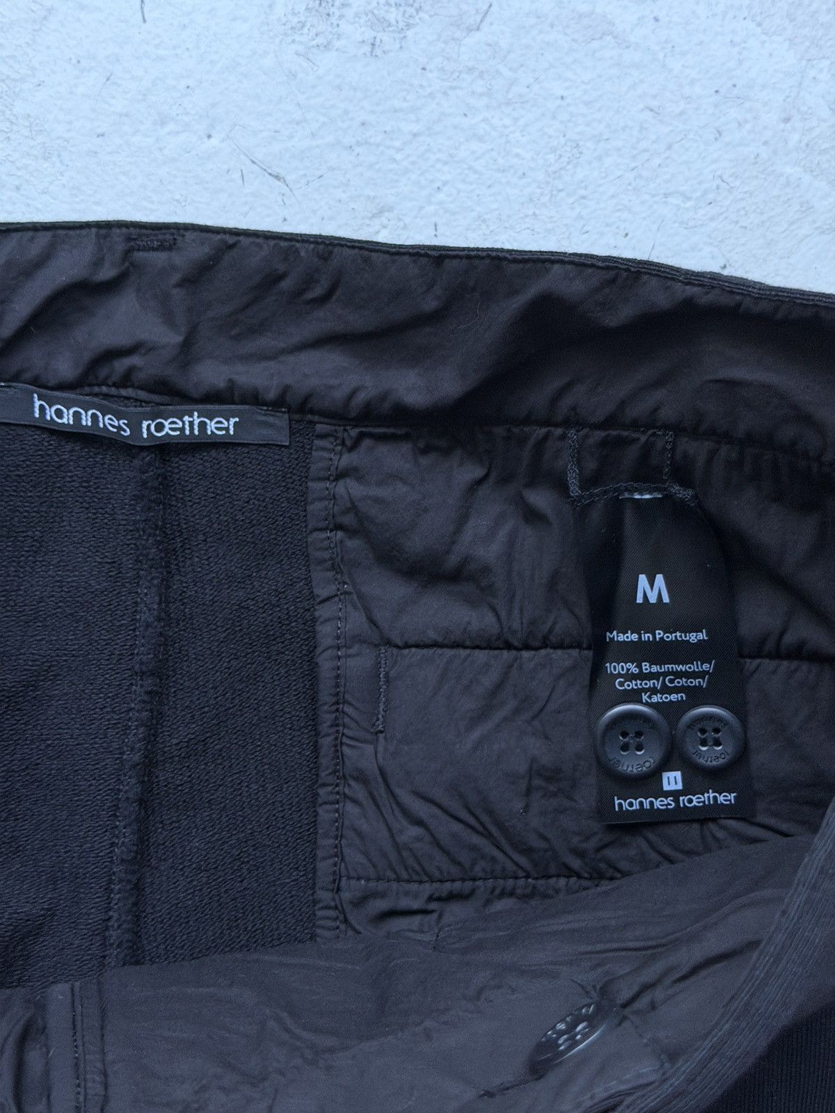 hannes roether Hannes Roather 100% Cotton Black Trousers Size US 32 / EU 48 - 5 Thumbnail