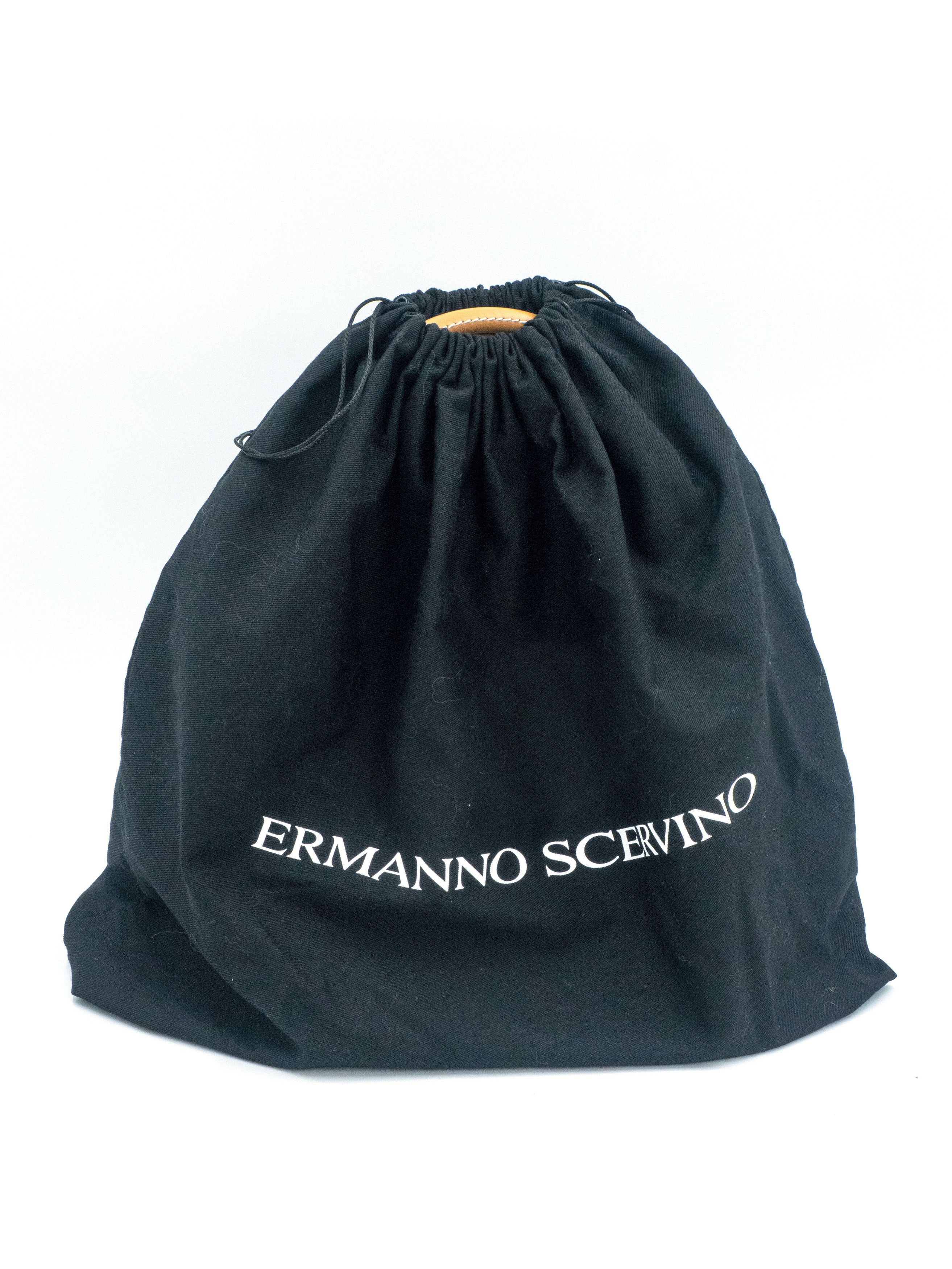 Ermanno Scervino Woven Tote Bag With Leather Handle And Embossed Luggage Tag Size ONE SIZE - 11 Thumbnail