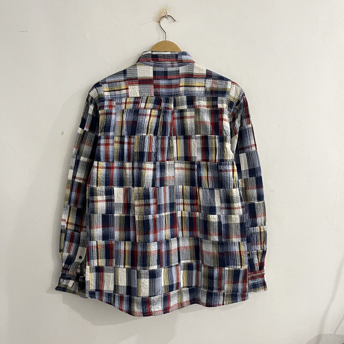 Japanese Brand Eddie Bauer Patchwork Button Up Shirt Size US S / EU 44-46 / 1 - 6 Thumbnail